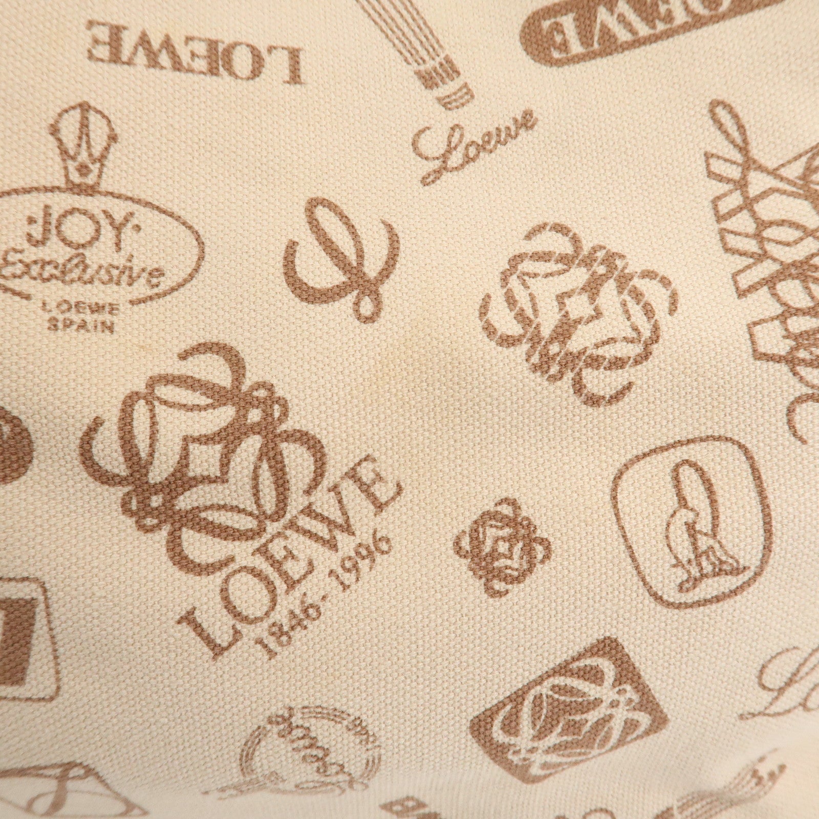LOEWE Anagram Canvas Suede Leather Tote Bag 160th Anniversary