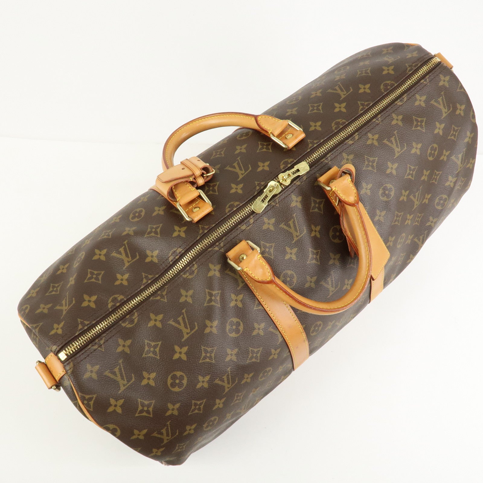 Louis Vuitton Monogram Keep All Bandouliere 55 Boston Bag M41414