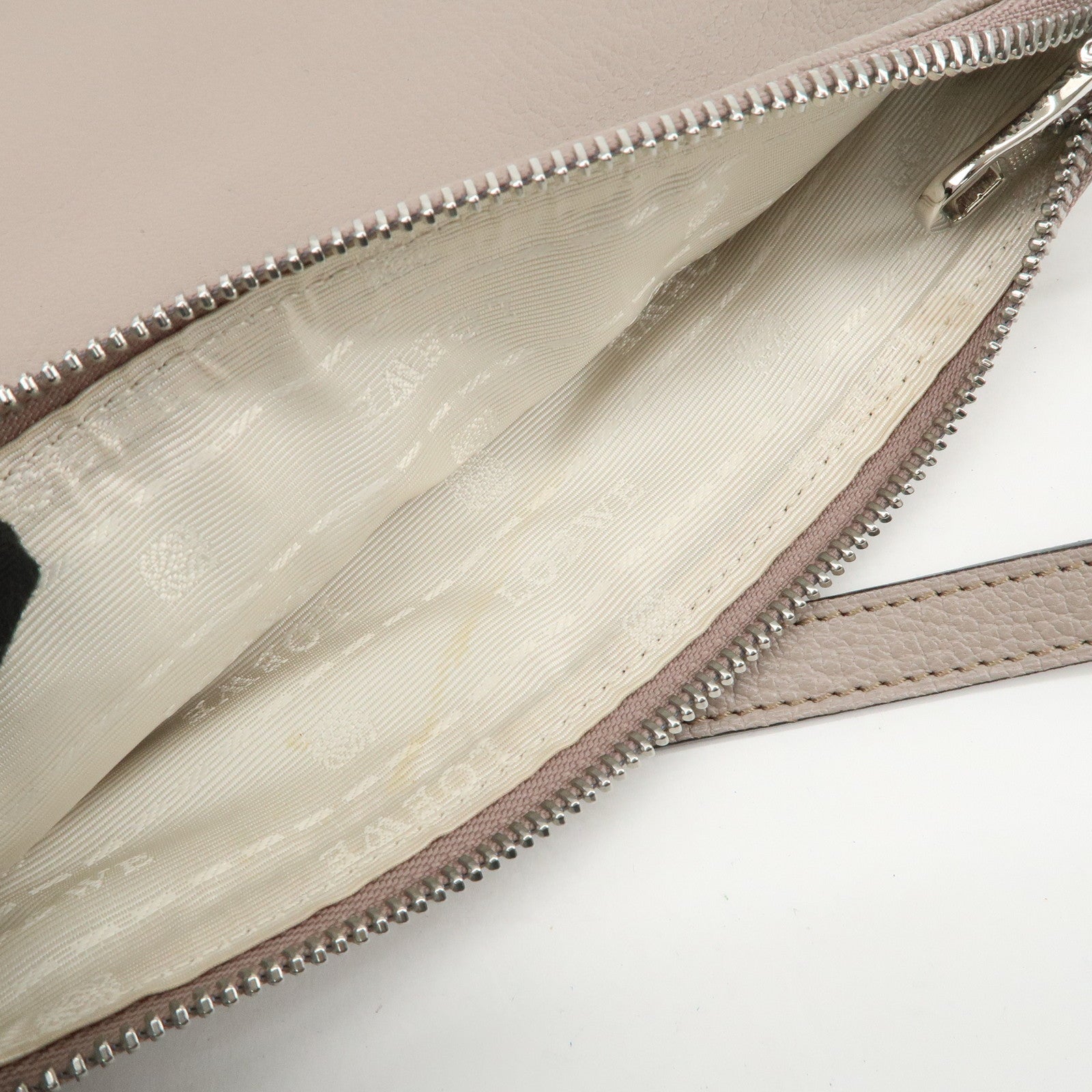 LOEWE Anagram Logo Leather Shoulder Bag Crossbody Bag Beige