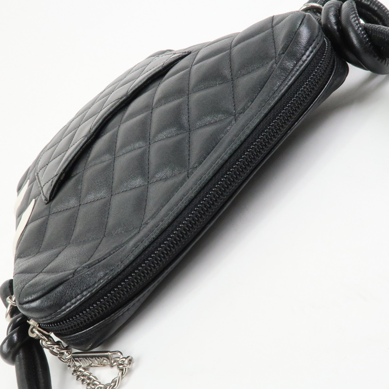 CHANEL Cambon Line Lambskin Medium Pochette Shoulder Bag A25178