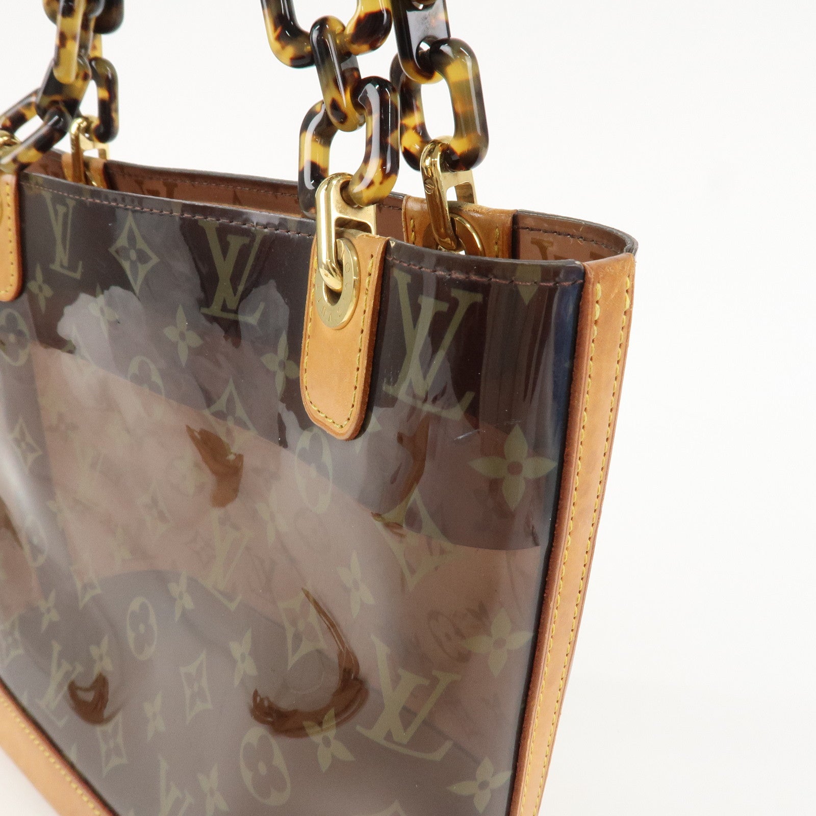 Louis Vuitton Monogram Vinyl Cabas Ambre PM Tote Bag Hand Bag M92502 Used