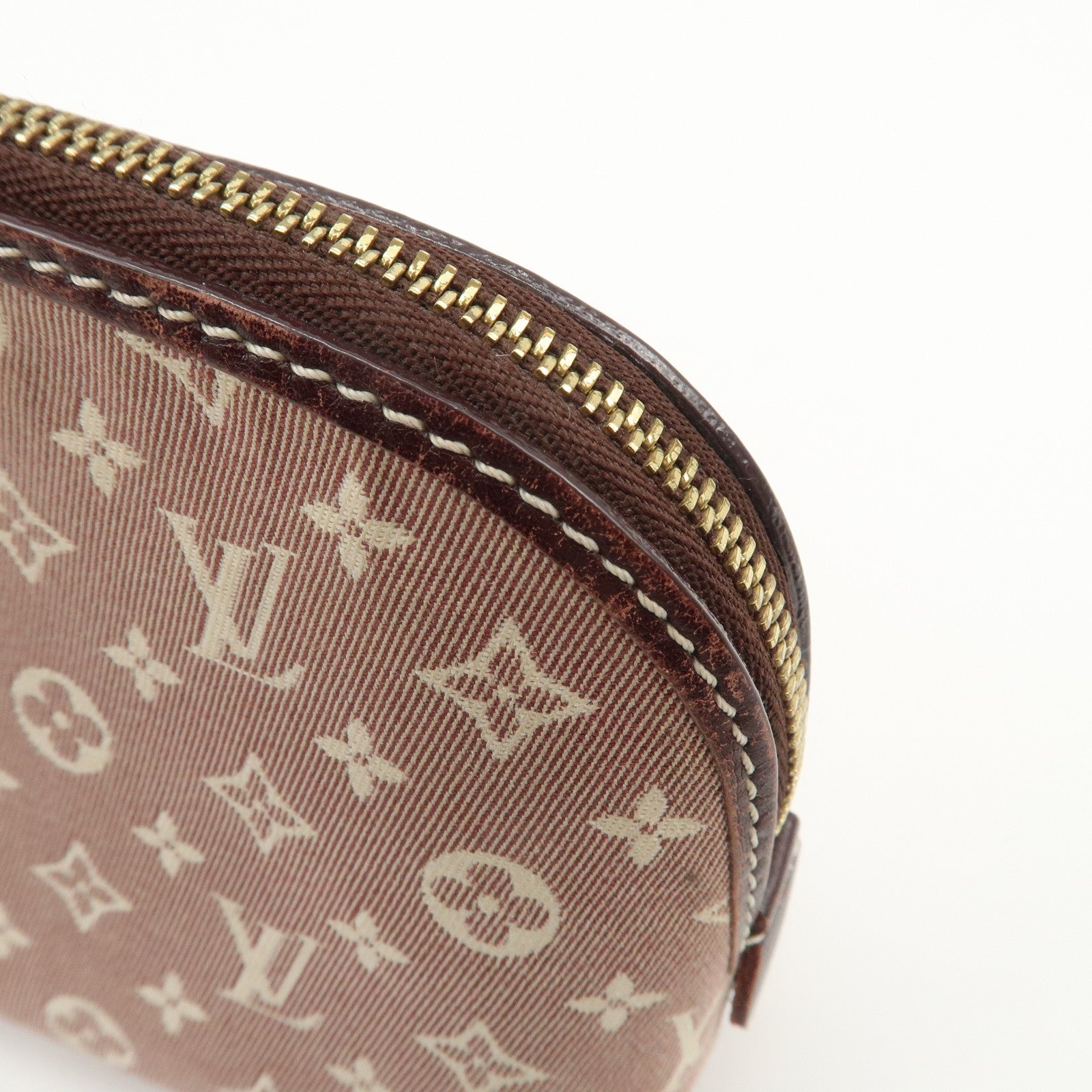 Louis Vuitton Monogram Idylle Pochette Cosmetic Pouch Sepia M40377