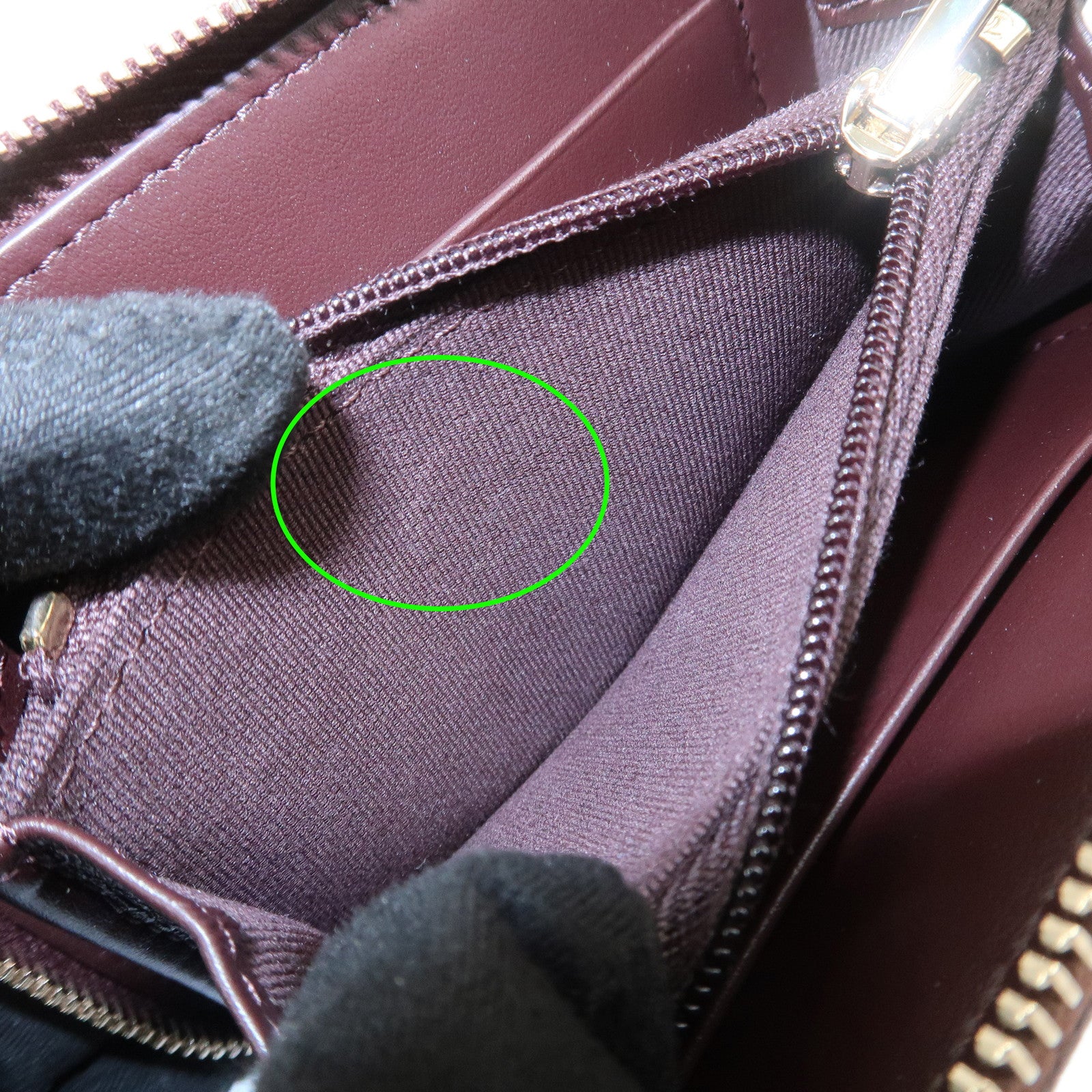 CHANEL COCO Mark Caviarskin Compact Zippy Wallet Brown