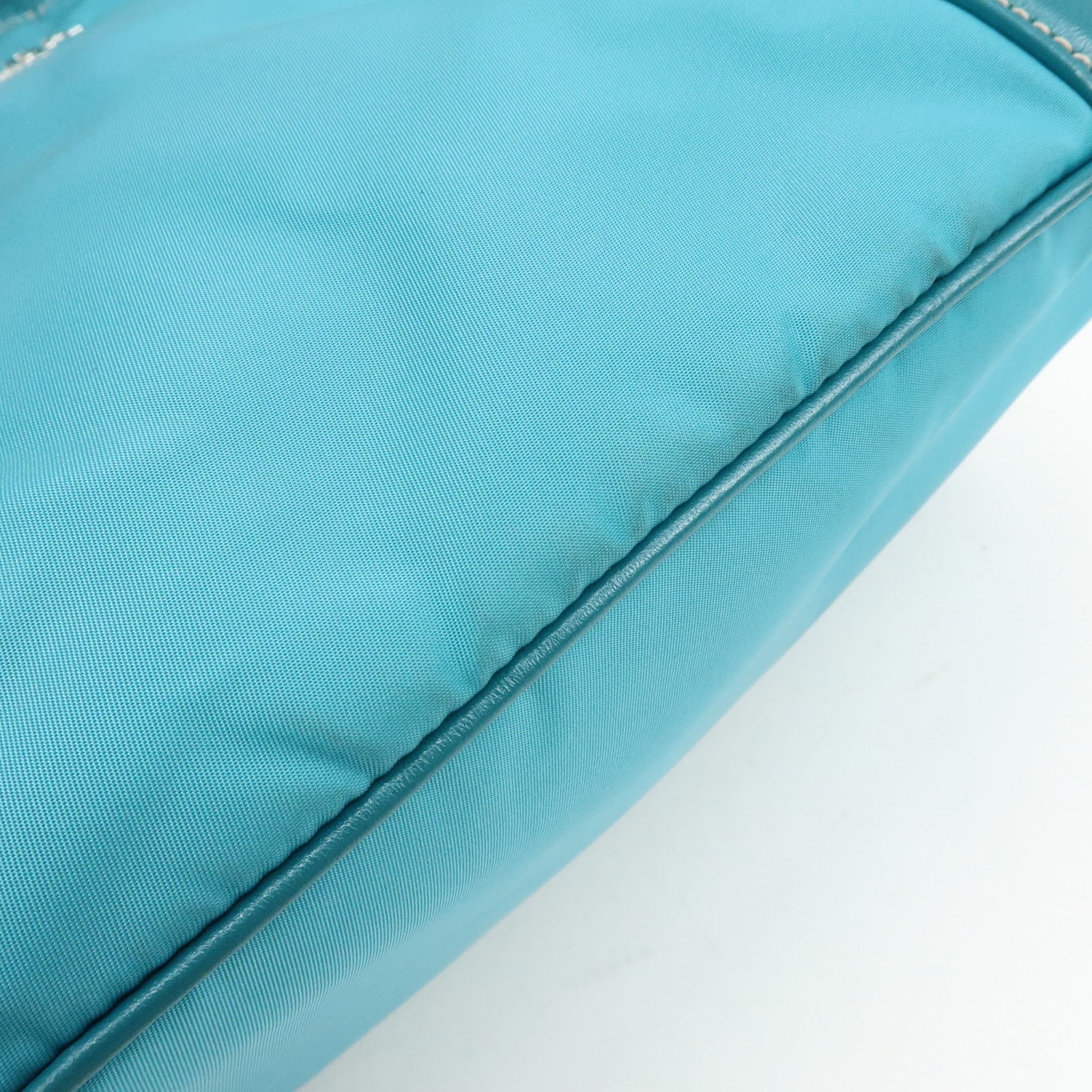 Prada Nylon Leather 2Way Bag Hand Bag Shoulder Bag Blue