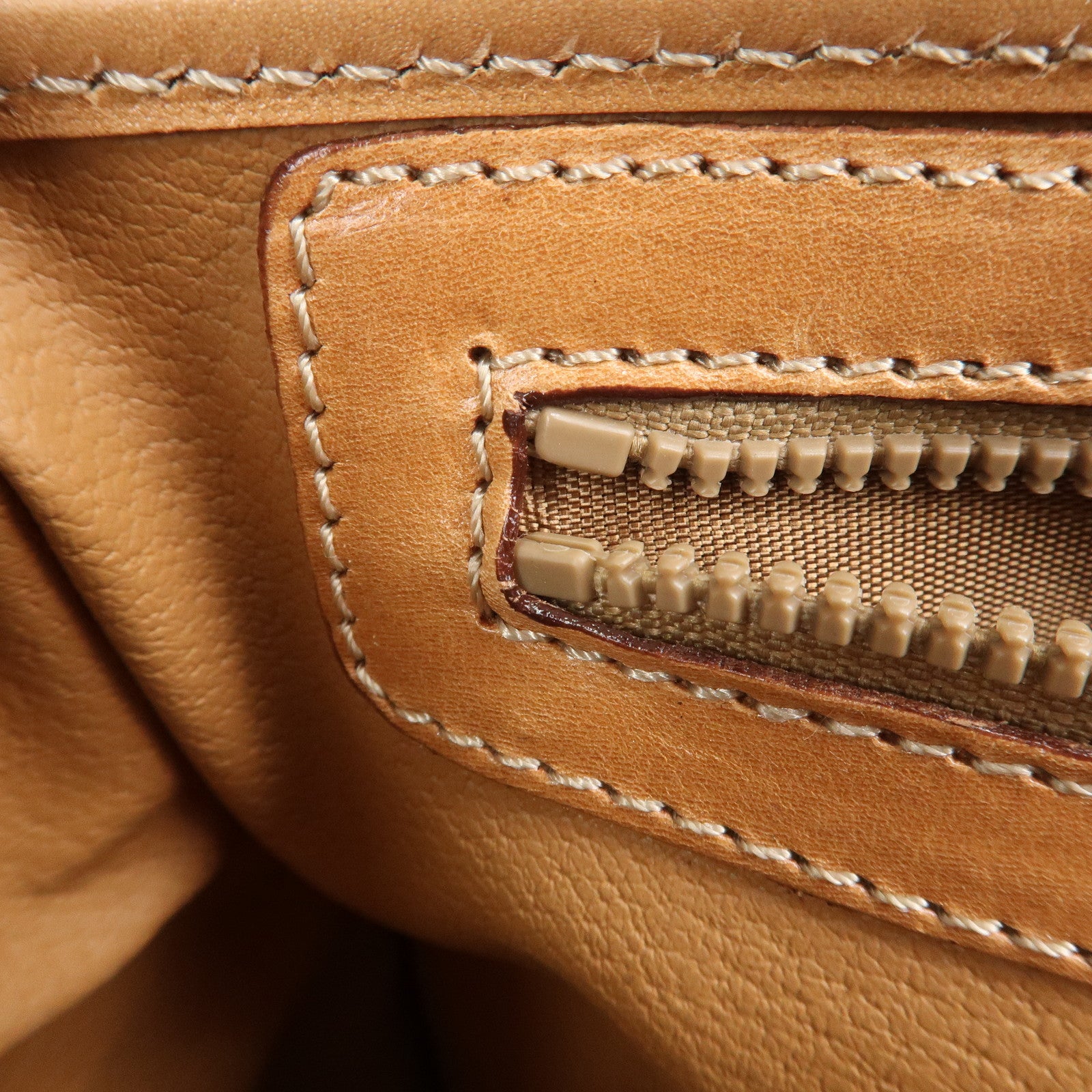 CELINE Macadam PVC Canvas Leather 2WAY Bag Shoulder Bag Brown