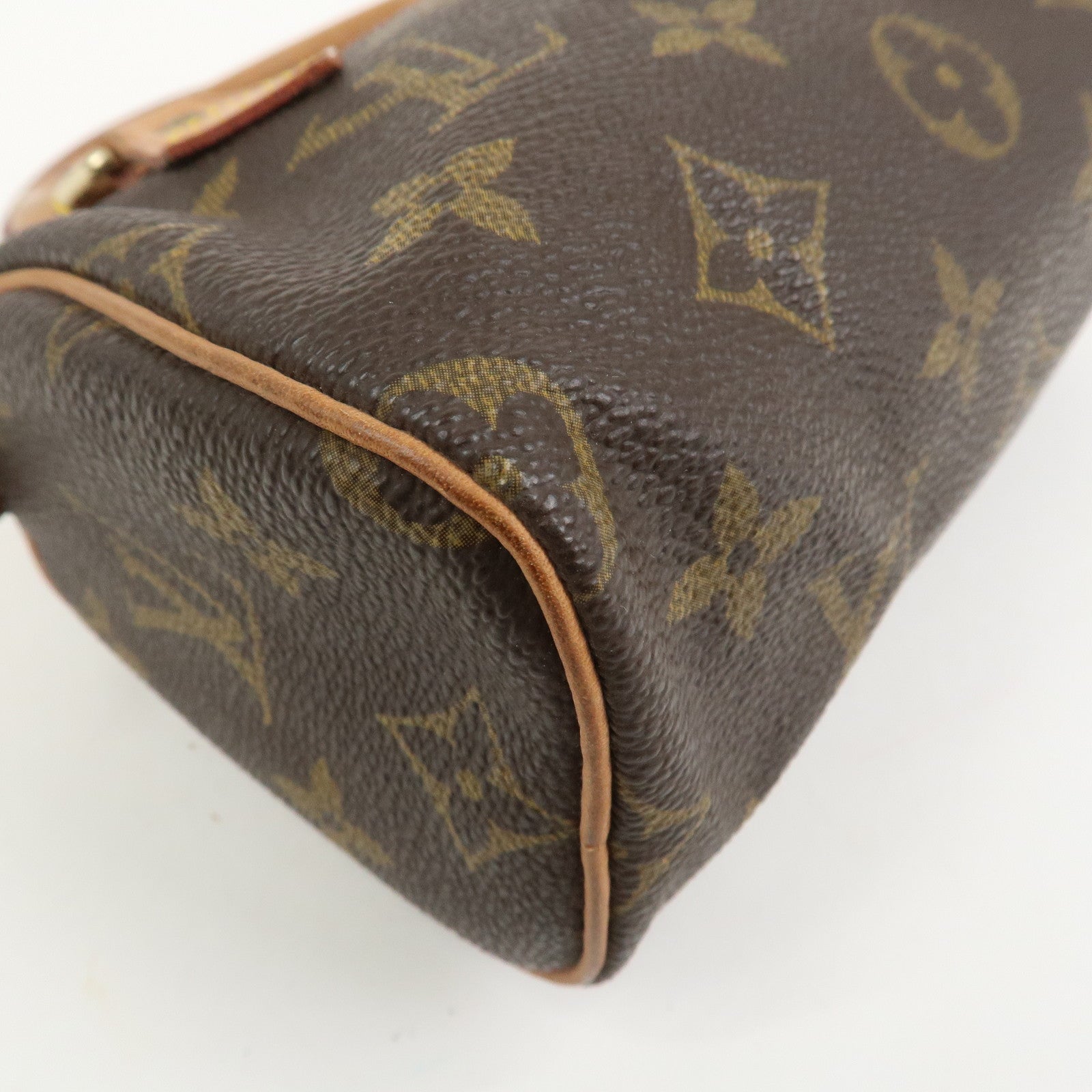 Louis Vuitton Monogram Mini Speedy Hand Bag Brown M41534