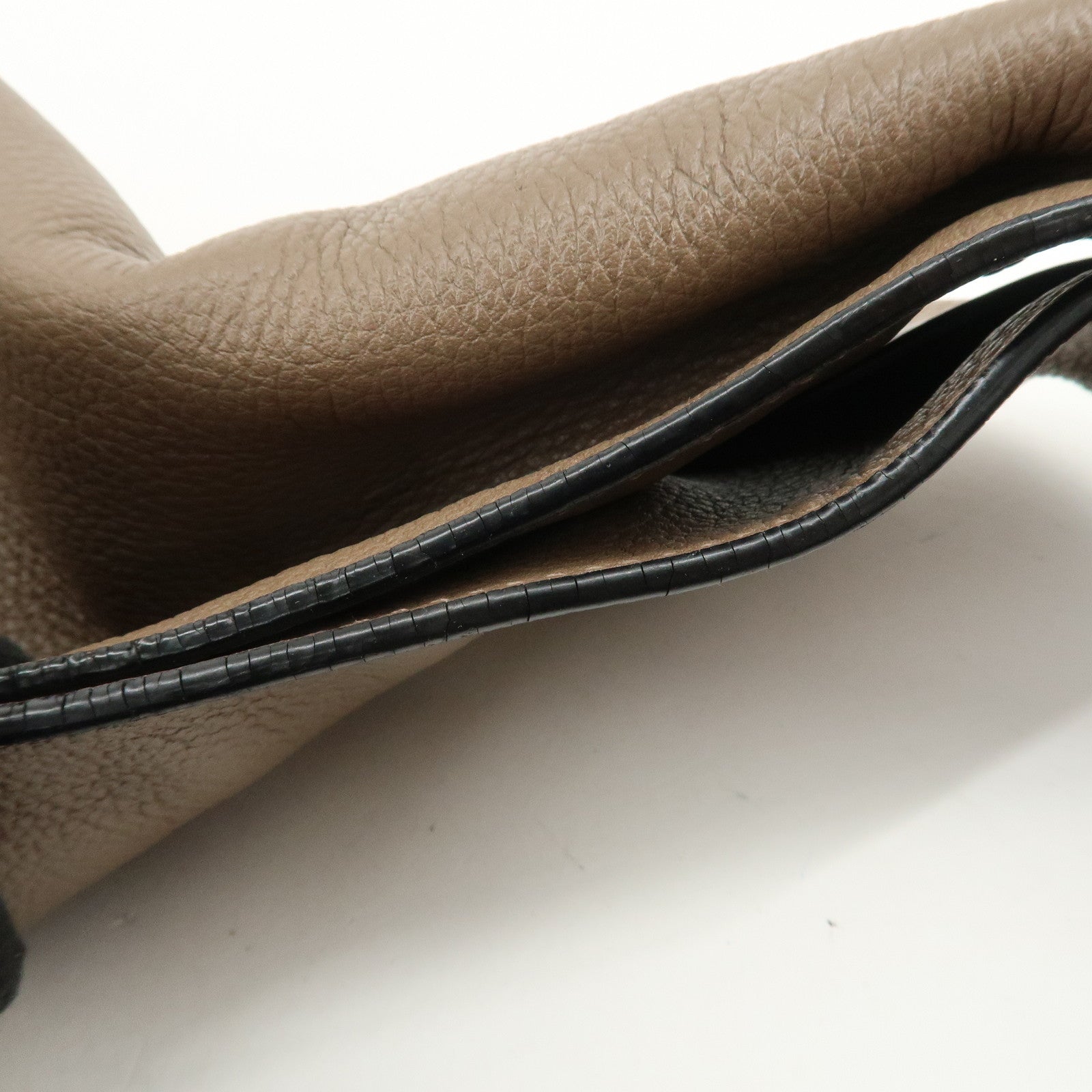 LOEWE Dunas Anagram Calfskin Shoulder Bag Hand Bag Brown