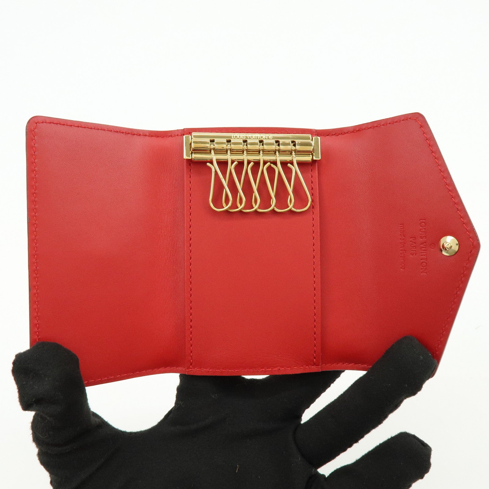 Louis Vuitton Monogram Vernis Multicles 6 Key Case Cerise M90900