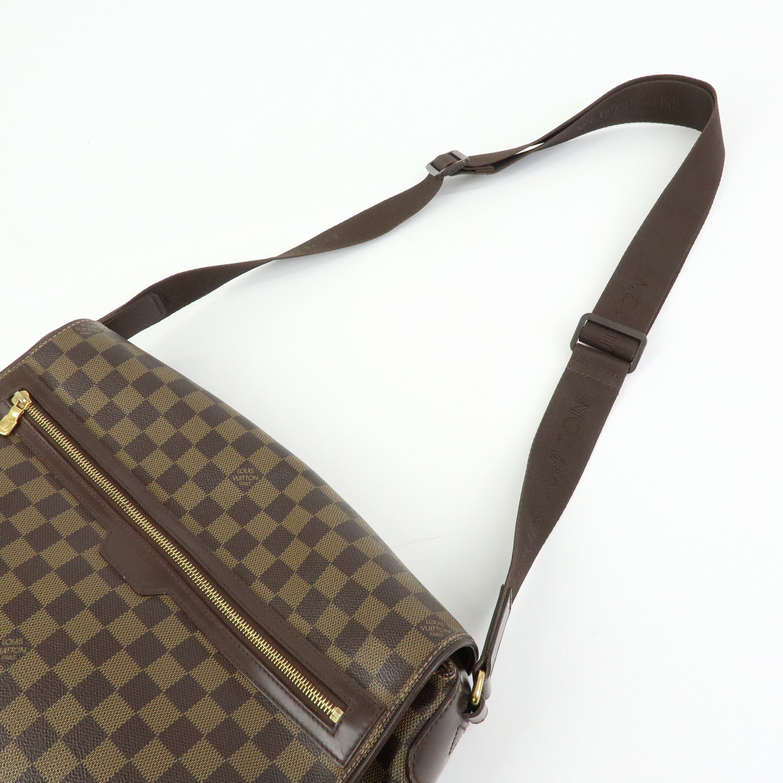 Louis Vuitton Damier Spencer Shoulder Bag Damier Ebene Brown N58021