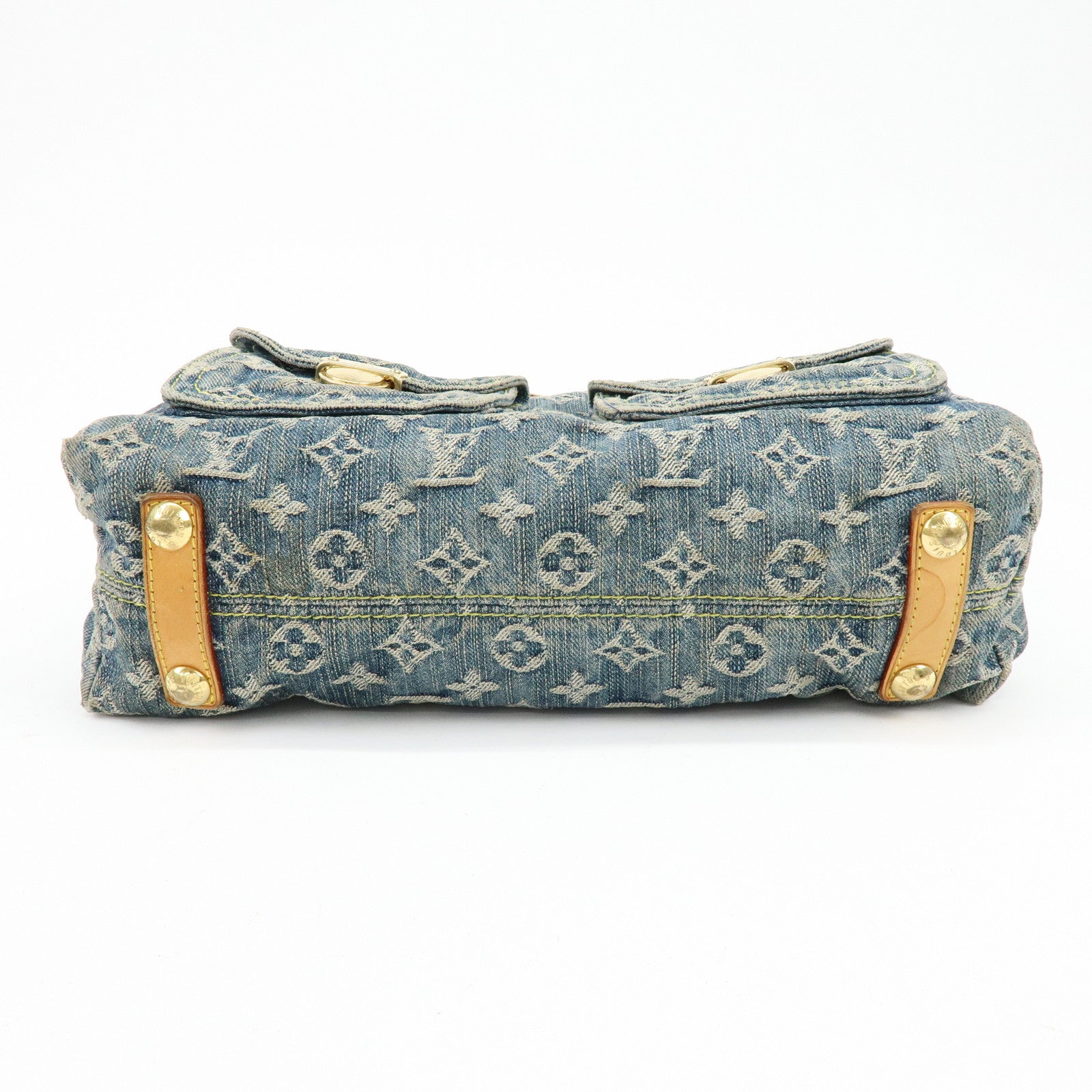 Louis Vuitton Monogram Denim Baggy GM Shoulder Bag Blue M95048