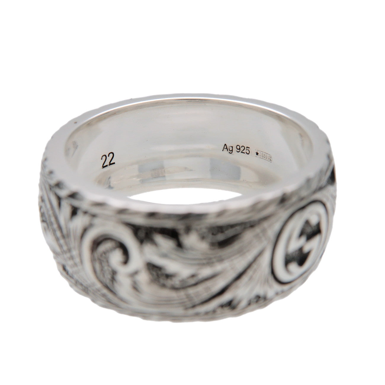 GUCCI Tiger Head Ring SV925 Silver #22 US9.5 EU61 HK21 433571