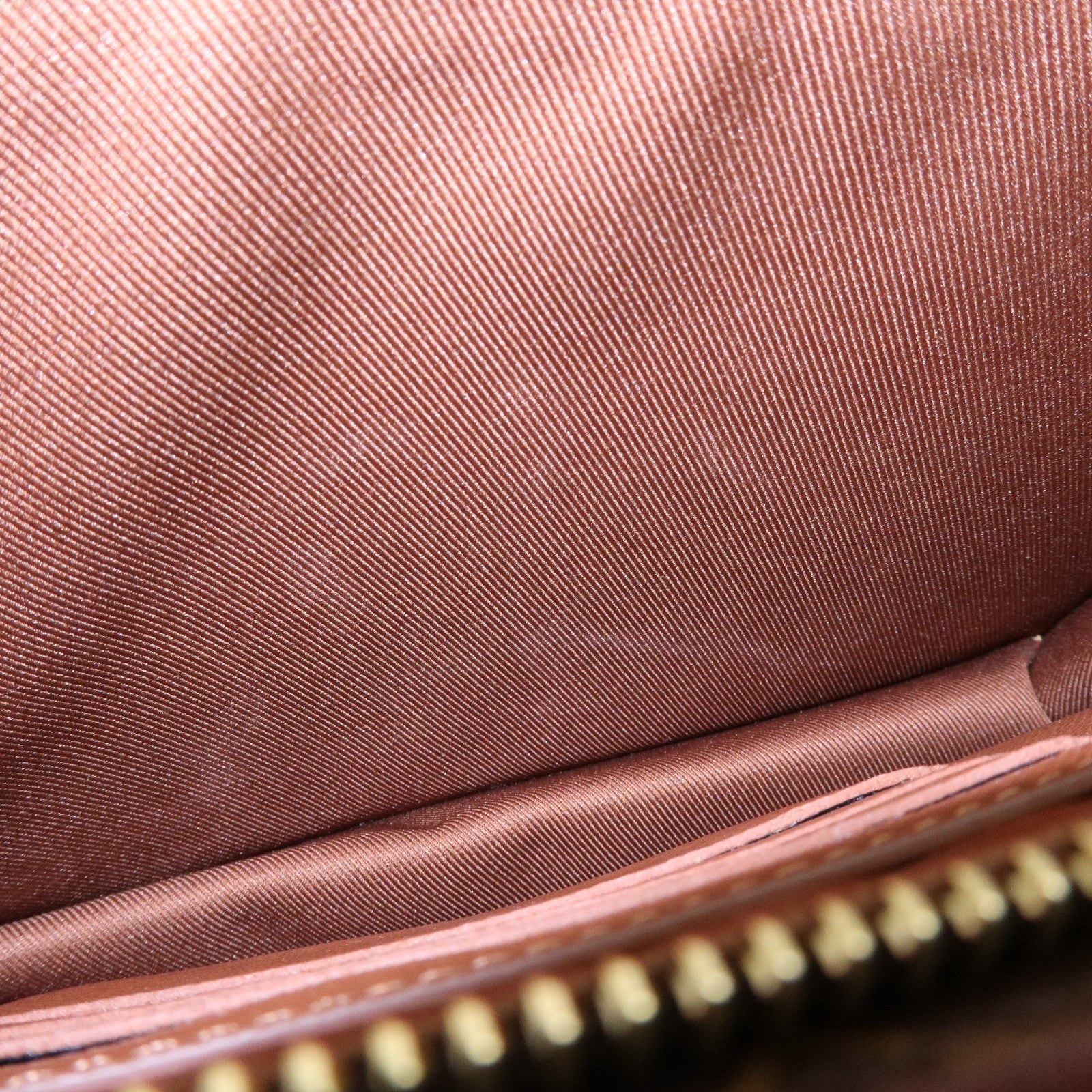 Louis Vuitton Monogram Chain Clutch Bag Pouch Brown M55646