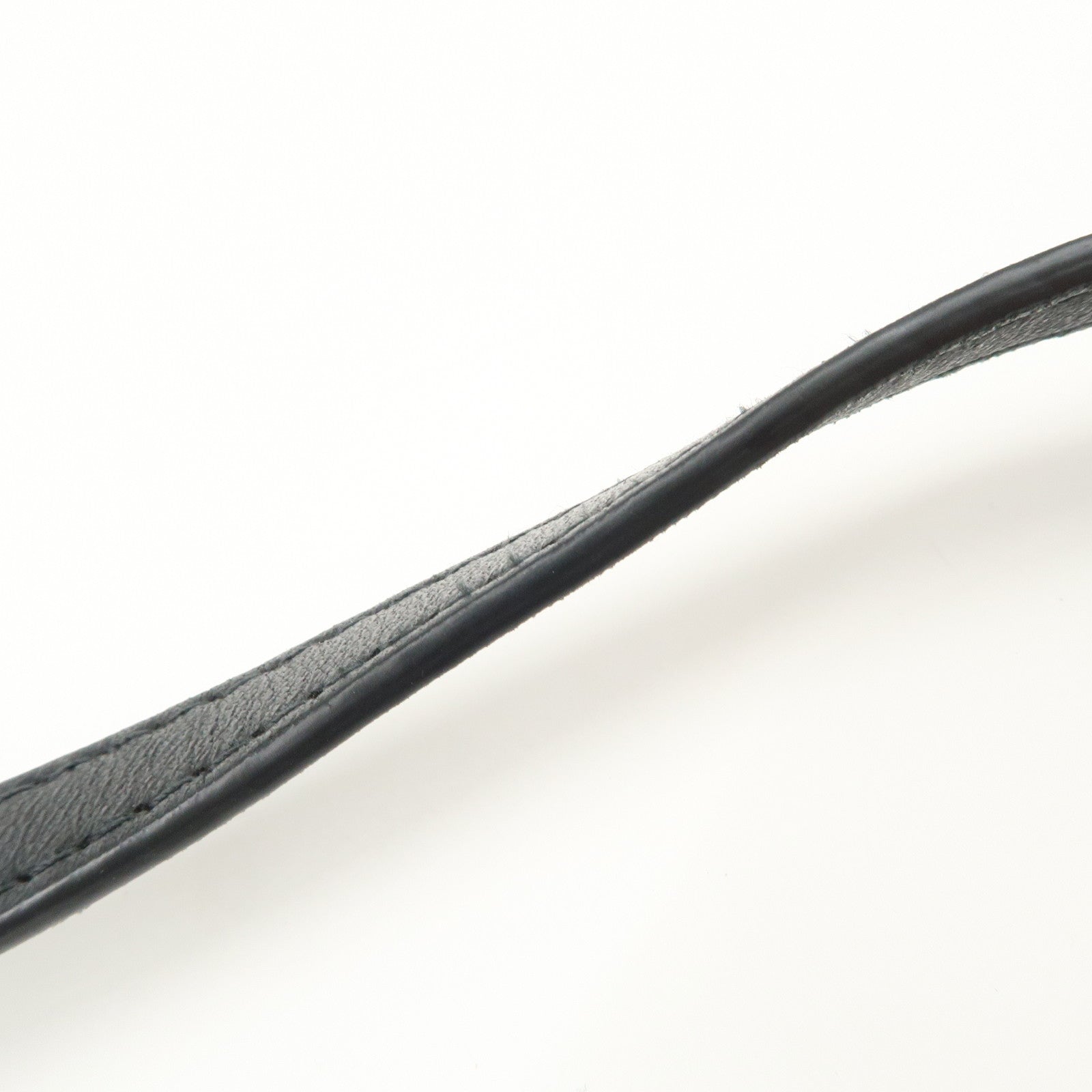 BOTTEGA VENETA Intrecciato Leather Shoulder Bag Crossbody Bag Black Used