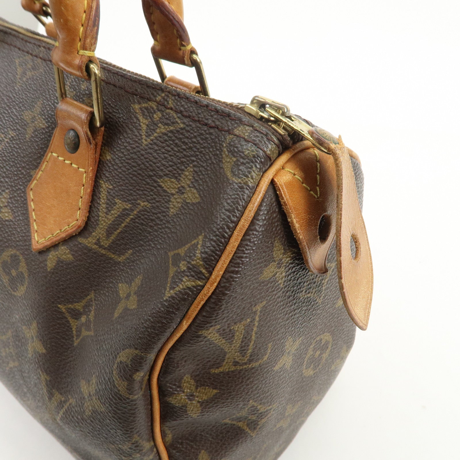 Louis Vuitton Monogram Speedy 25 Boston Bag Hand Bag Brown M41528