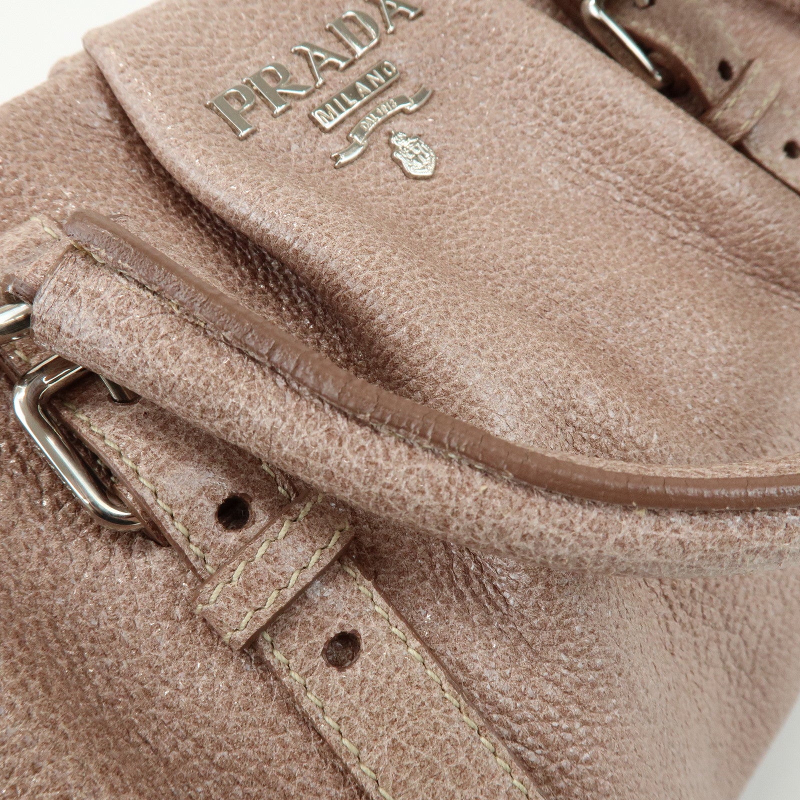 PRADA 2Way Bag Hand Bag Shoulder Bag Pink Beige BN1602