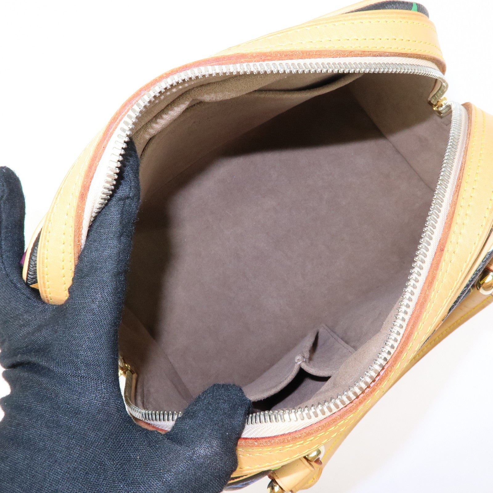 Louis Vuitton Monogram Multicolor Priscilla Hand Bag Noir M40097