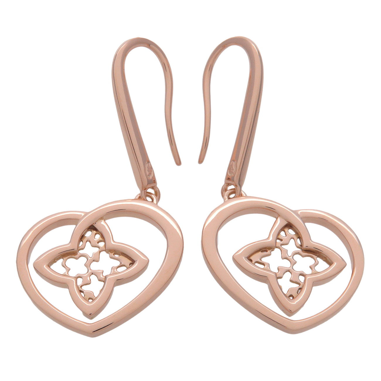 Louis Vuitton Bouccles d’Oreilles Coeur Earrings K18 750 Rose Gold