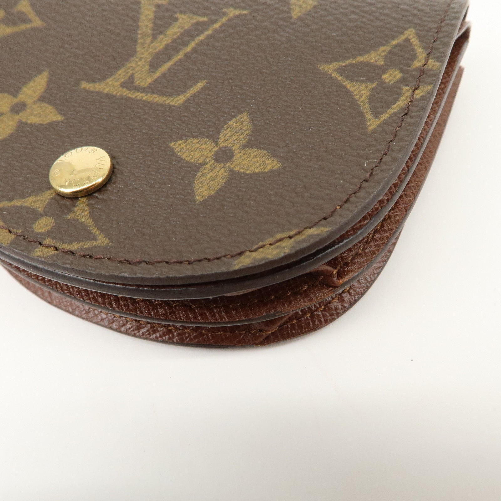 Louis Vuitton Monogram Porte Monnaie Gousset Coin Case M61970