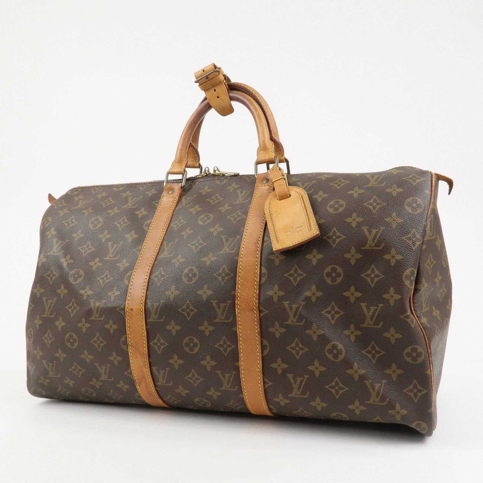 Louis Vuitton Monogram Keep All 50 Boston Bag Travel Bag M41426