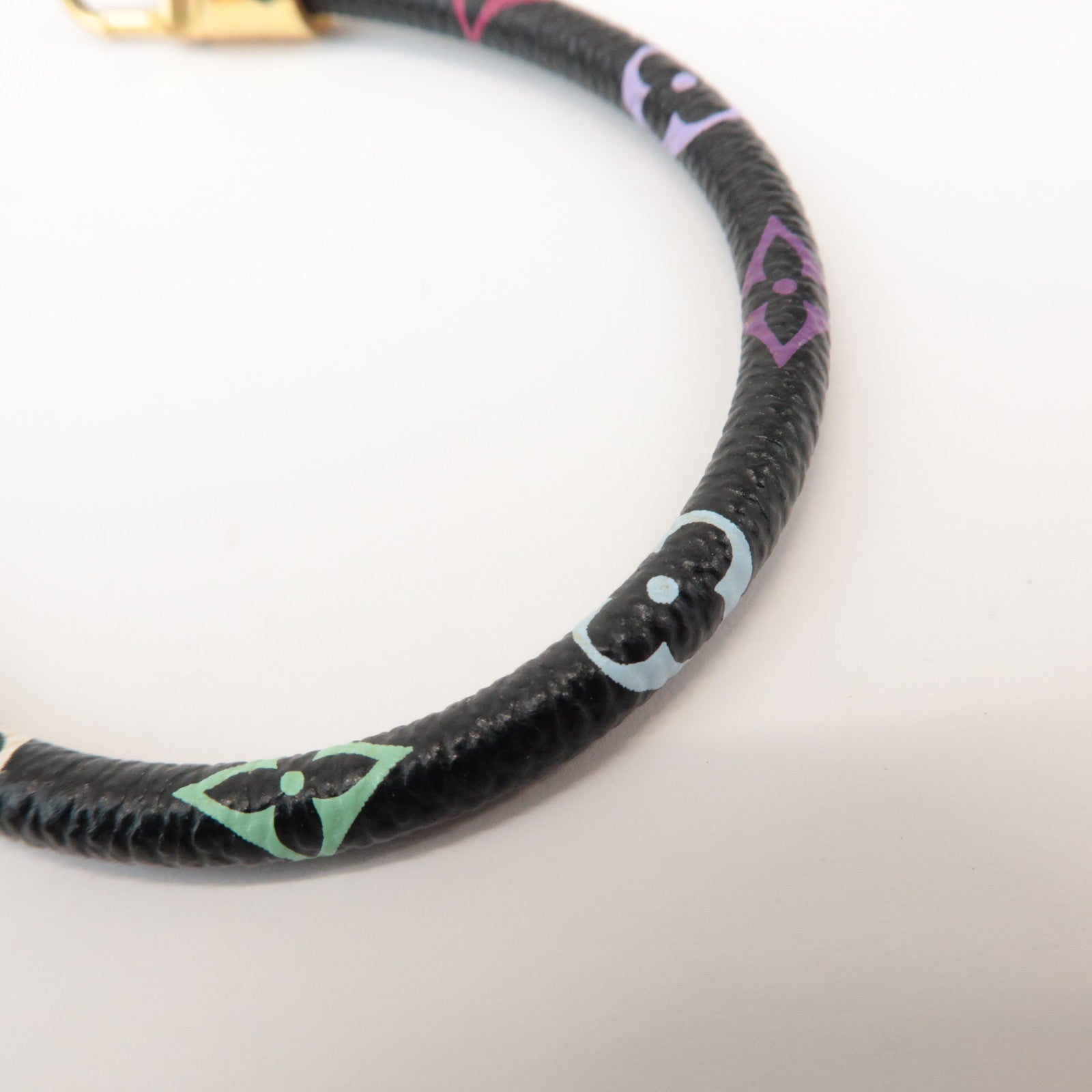 Louis Vuitton Monogram Bracelet Luck It Multicolor Noir M6603