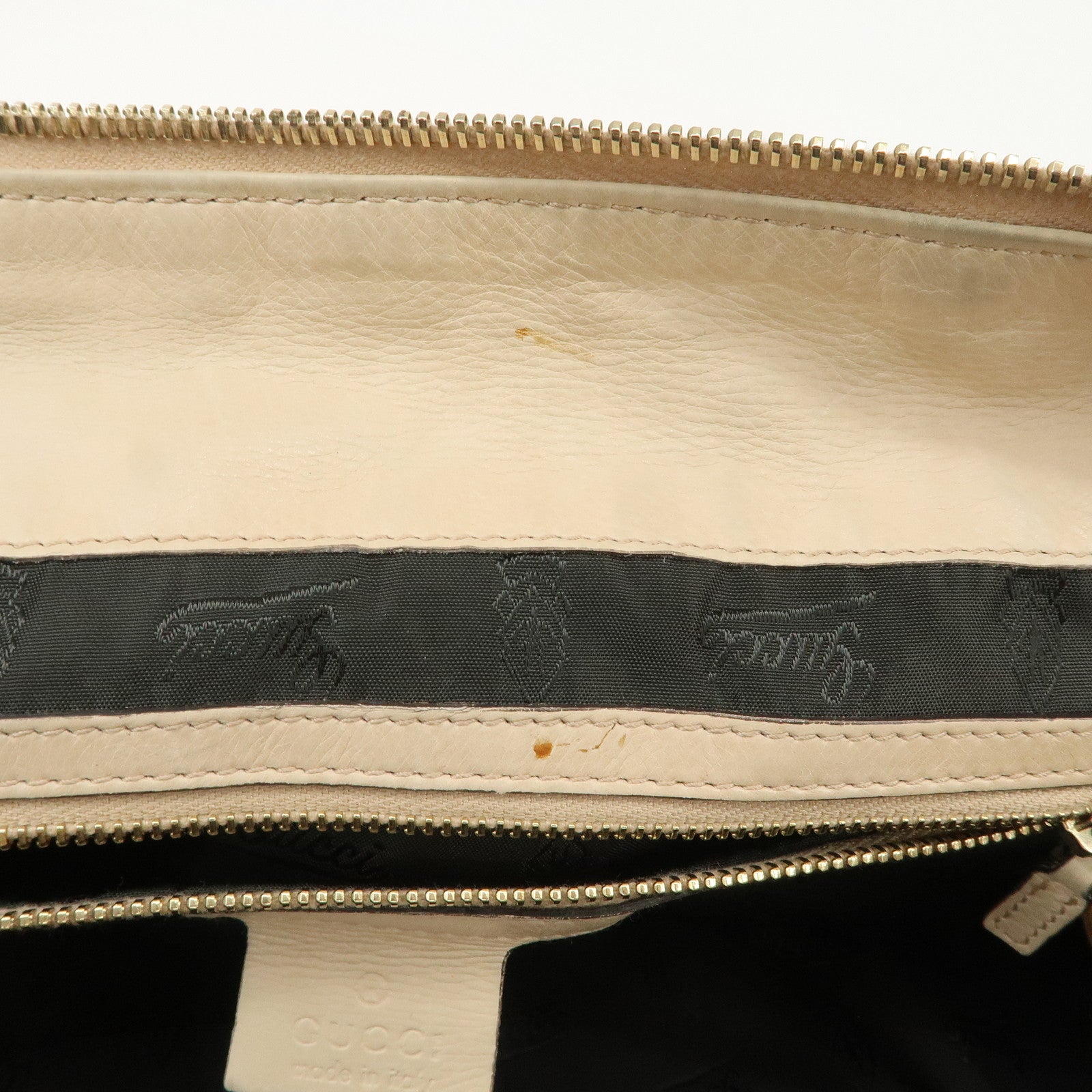 GUCCI Hysteria Patent Leather Hand Bag Tote Bag Yellow 197020