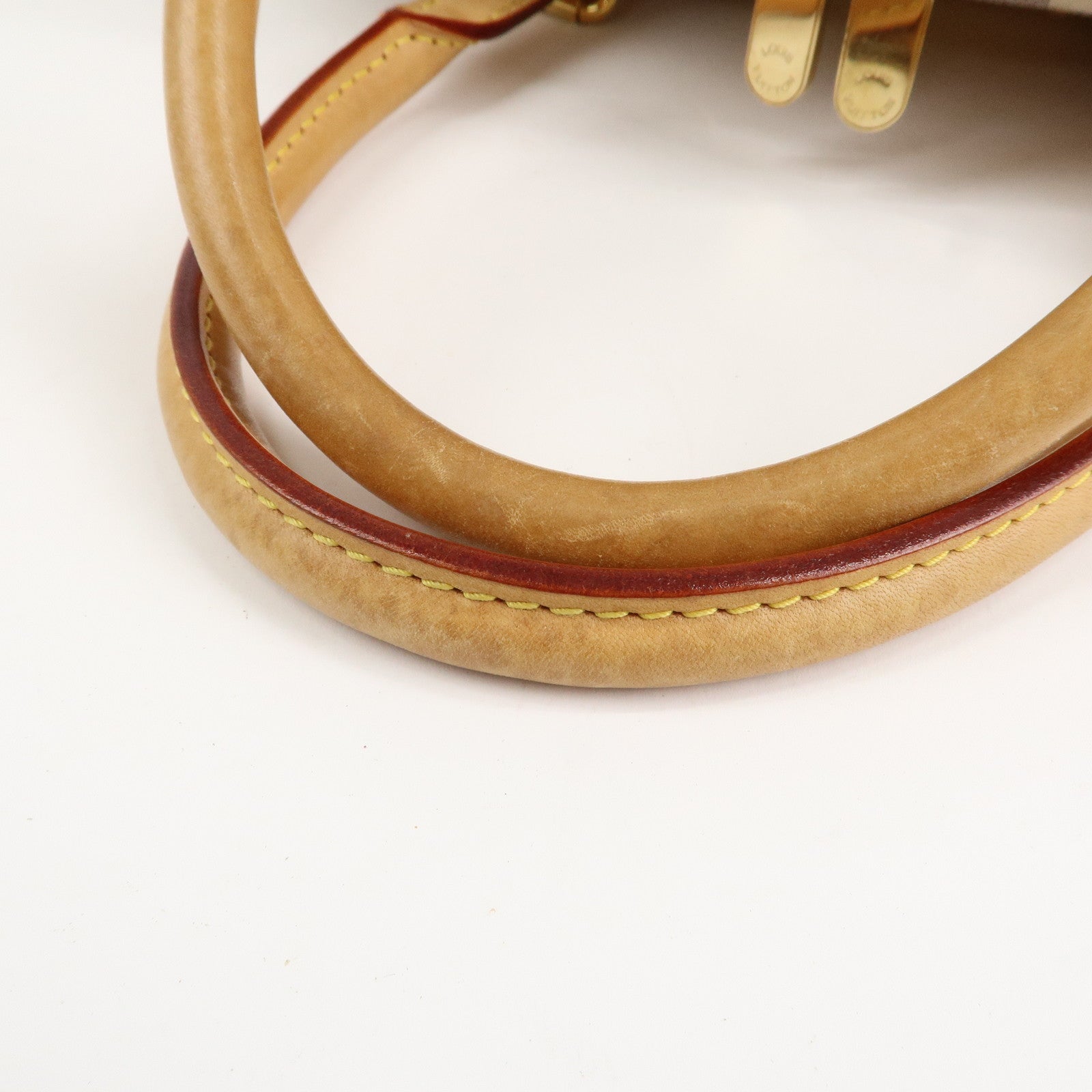 Louis Vuitton Damier Azur Leather Canvas Berkeley Hand Bag N52001 Used