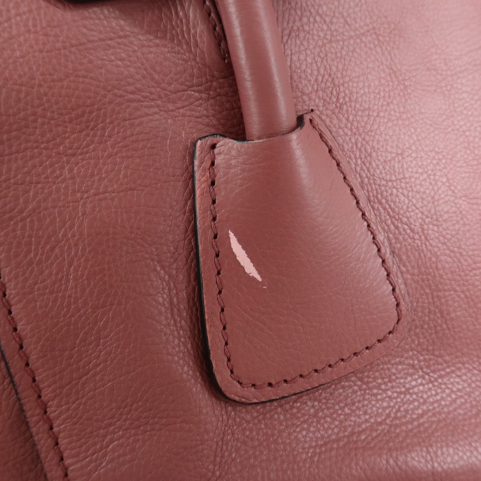 PRADA Logo Leather 2Way Bag Hand Bag Shoulder Bag Pink BN2665