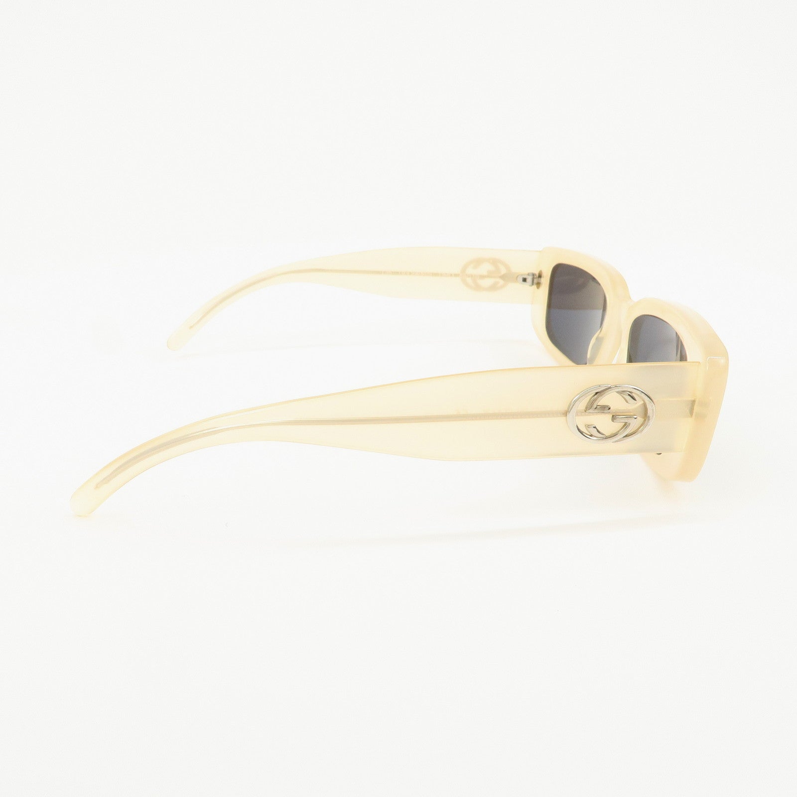 GUCCI Interlocking G Plastic Sunglasses Beige GG2409/S DHO 49□19