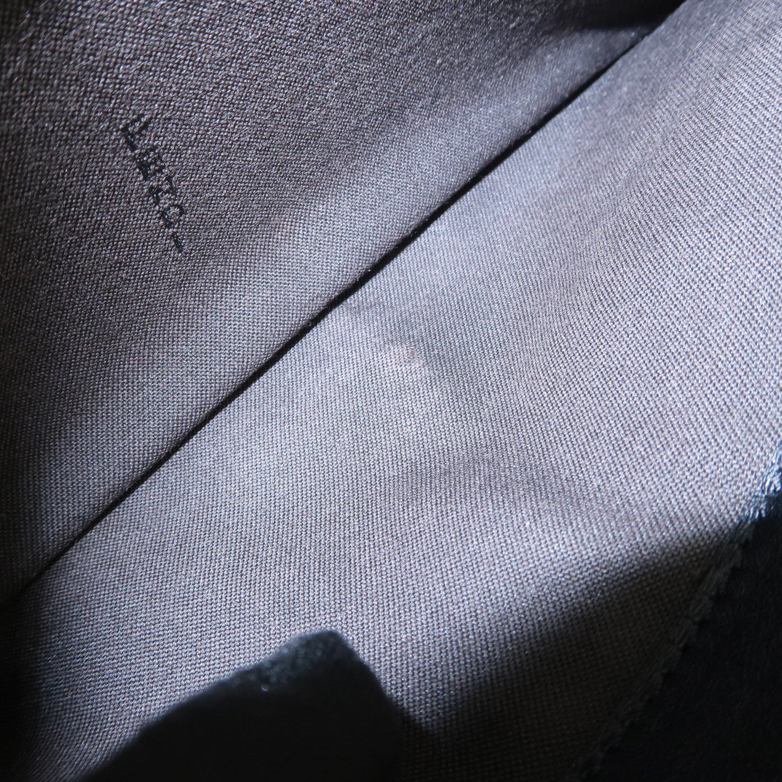 FENDI Zucchino Canvas Leather Bi-fold Long Wallet Black 8M0000 Used