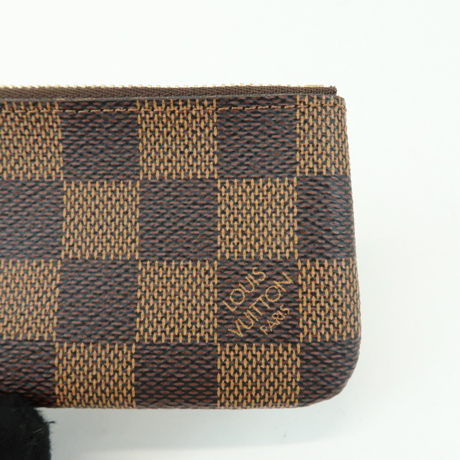 Louis Vuitton Damier Canvas Pochette Cles Damier Ebene N62658
