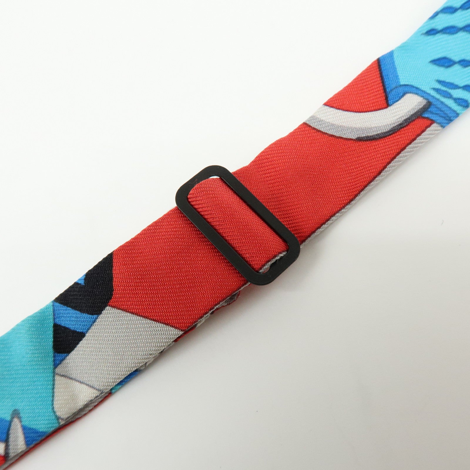 HERMES Silk100% Noeud Papillon Ribbon Bow Tie Multicolor
