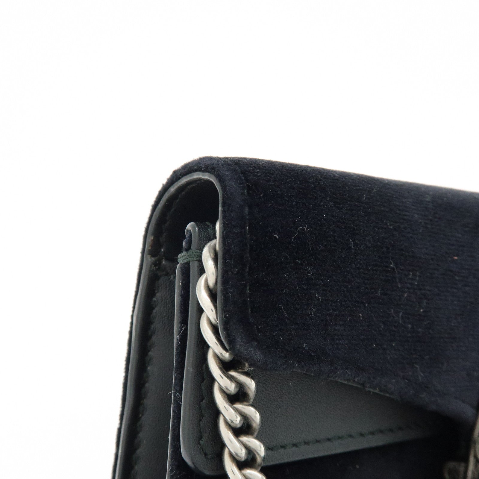GUCCI Dionysus Super Mini Suede Leather Chain Shoulder Bag 476432