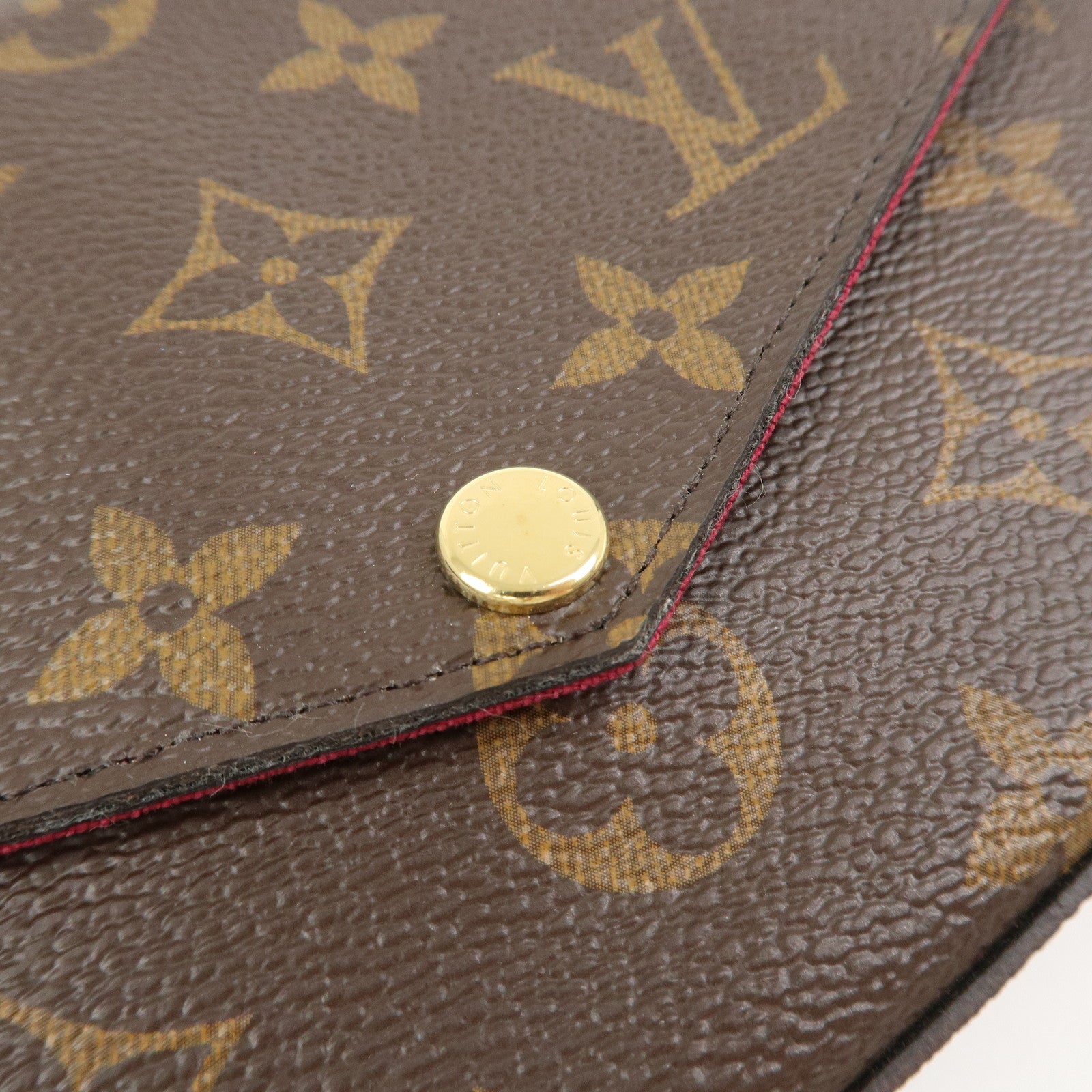 Louis Vuitton Monogram Pochette Felicie Shoulder Bag Brown M61276