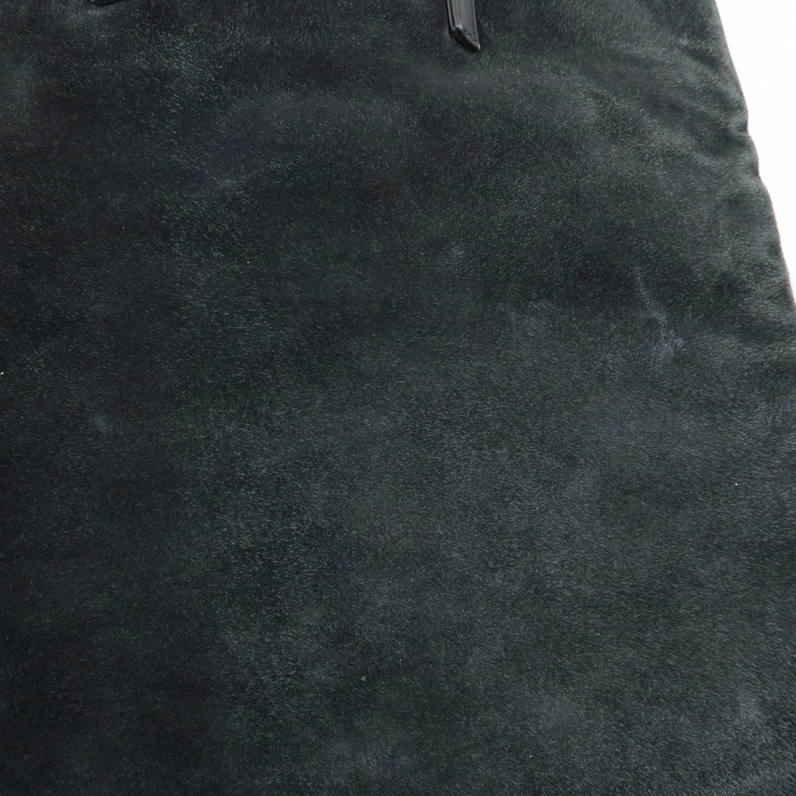 LOEWE Anagram Suede Leather Hand Bag Tote Bag Black
