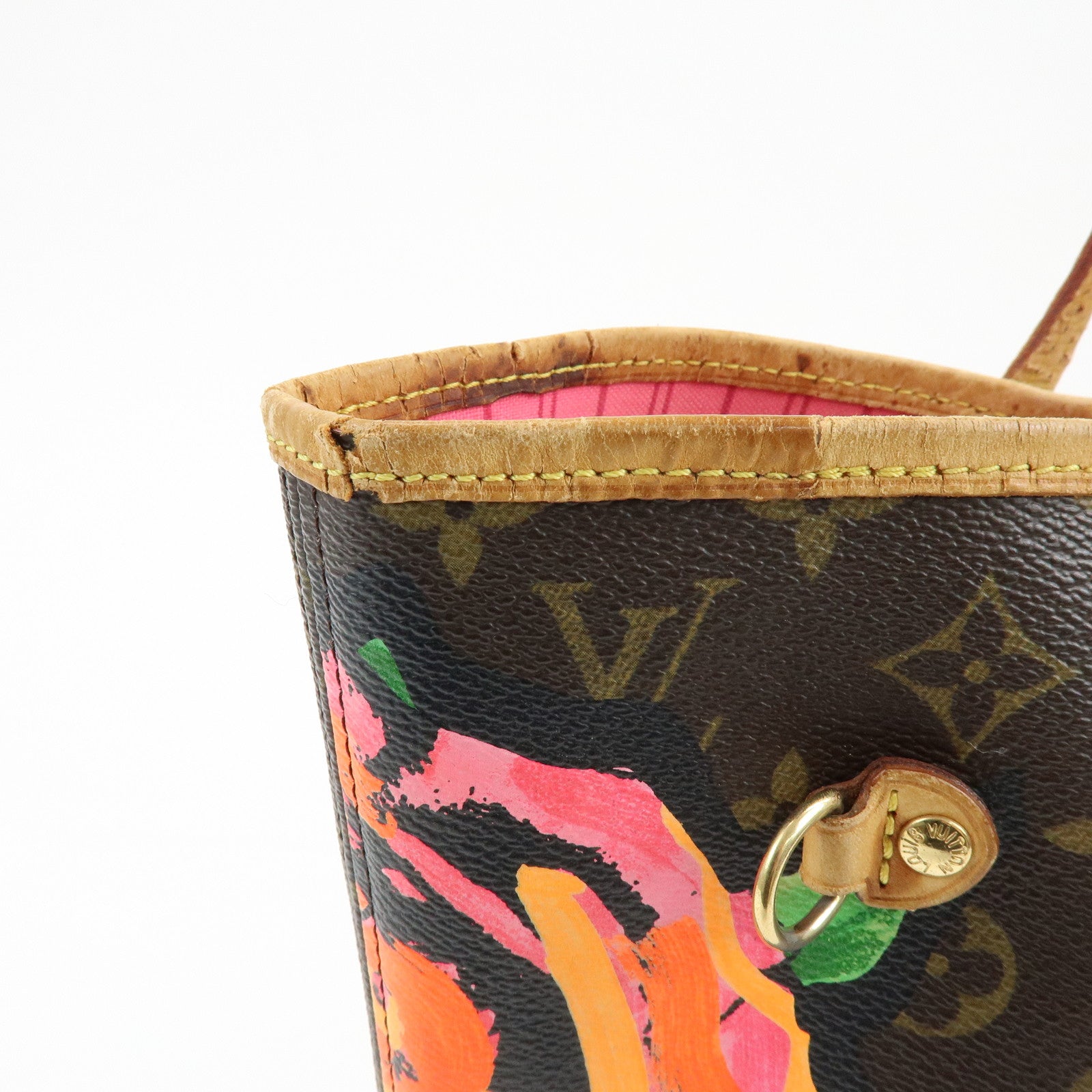 Louis Vuitton Monogram Rose Neverfull MM Tote Shoulder Bag M48613