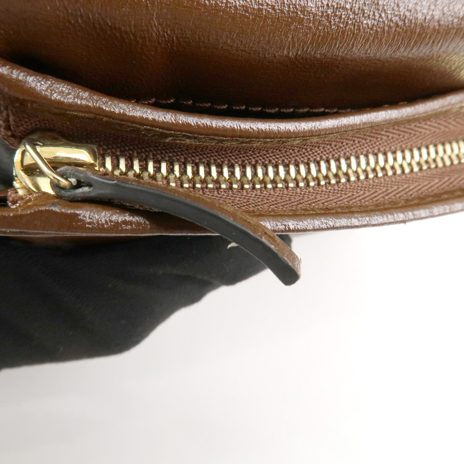 GUCCI GG Supreme Leather Heart Bi-fold Compact Wallet 648848 Used