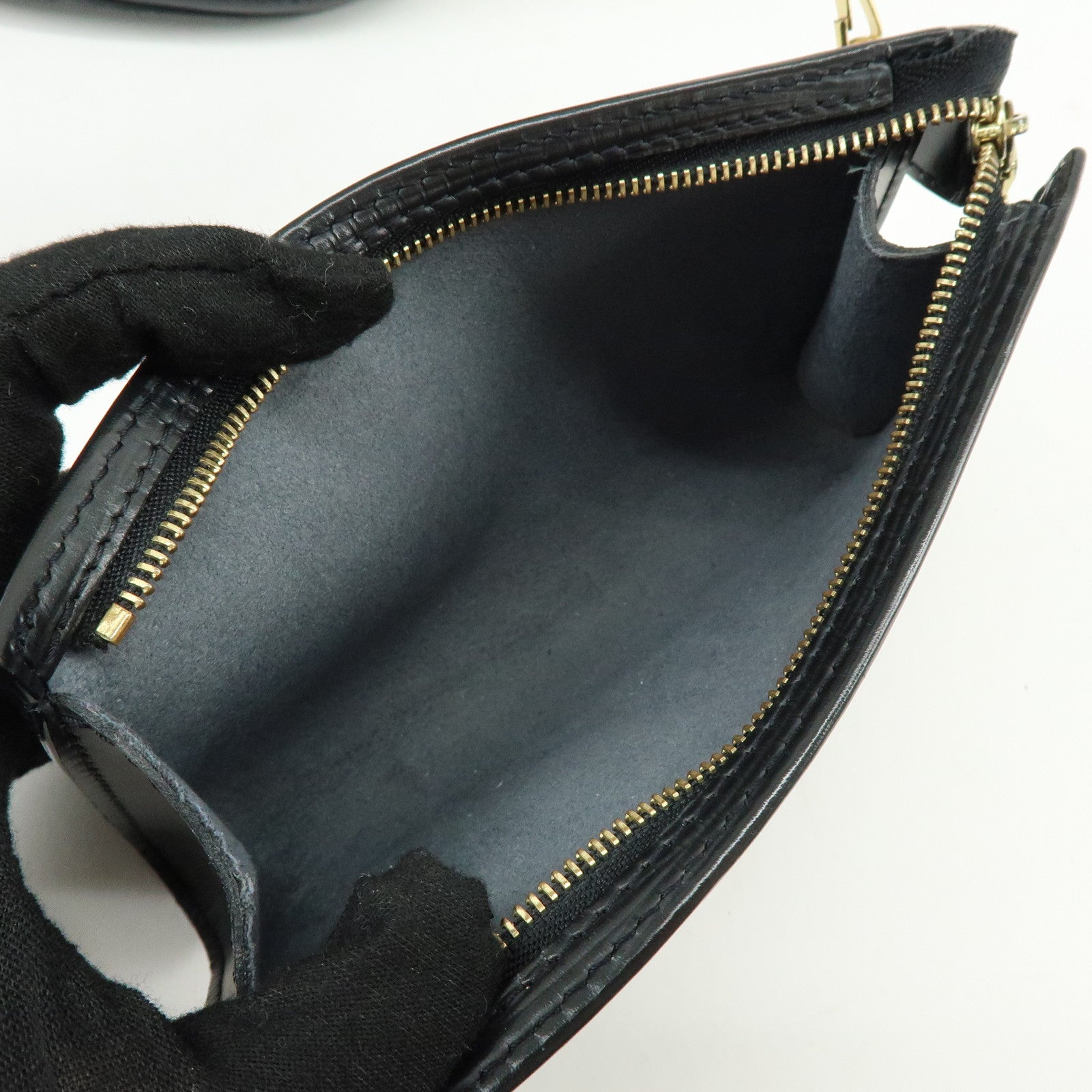 Louis Vuitton Epi Petit Bucket PM Shoulder Bag Noir M58992