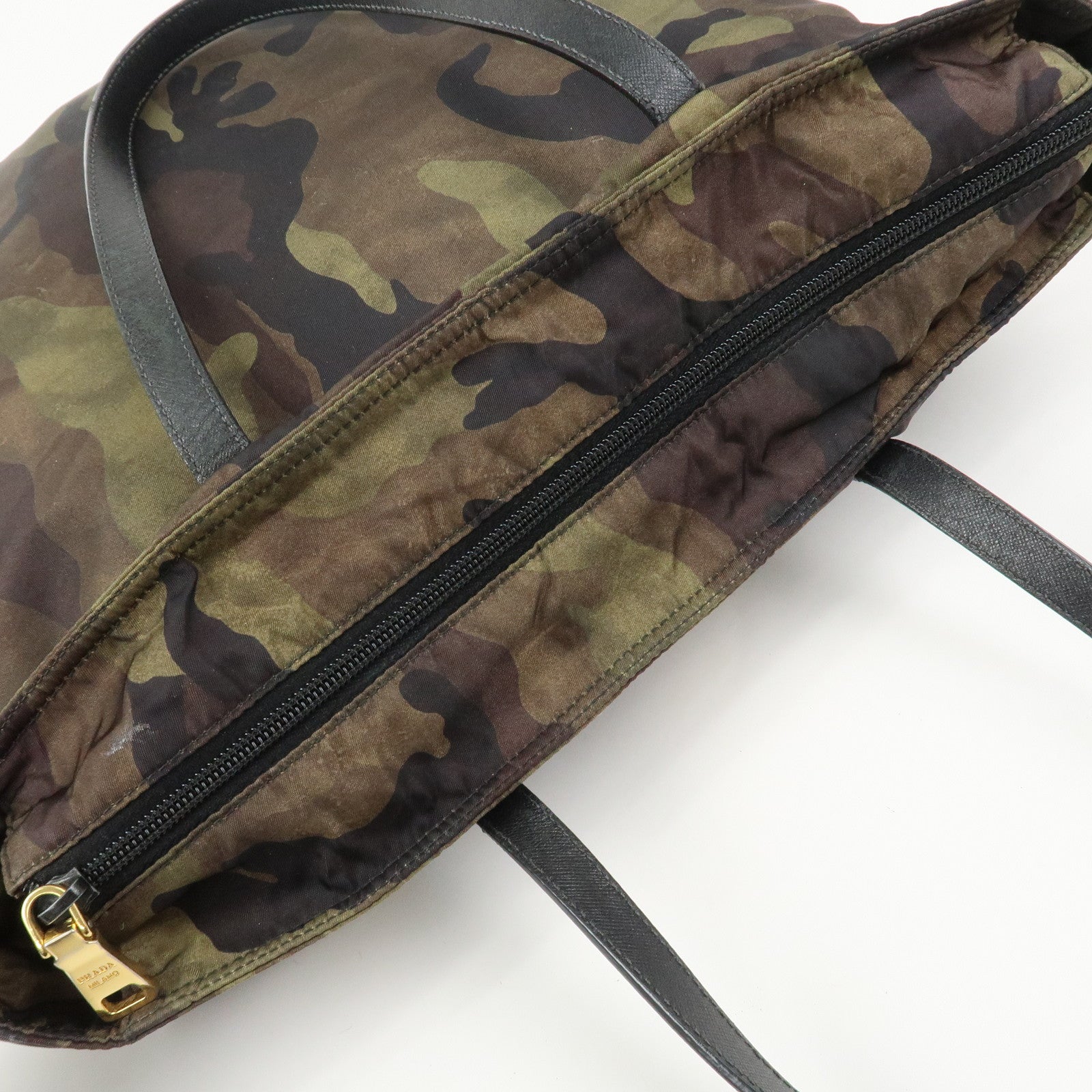 PRADA Triangle Logo Nylon 2Way Bag Shoulder Bag Tote Bag B2600A