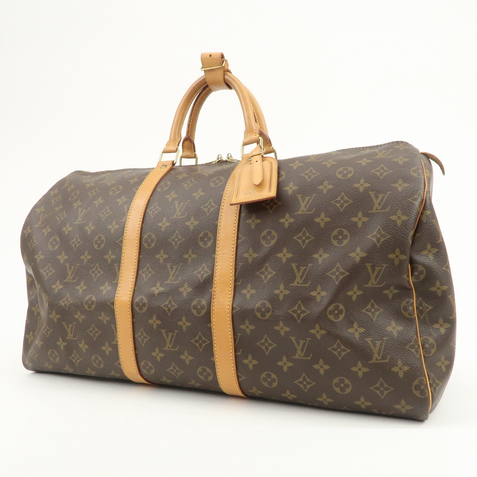 Louis Vuitton Monogram Keep All 55 Boston Bag Brown M41424
