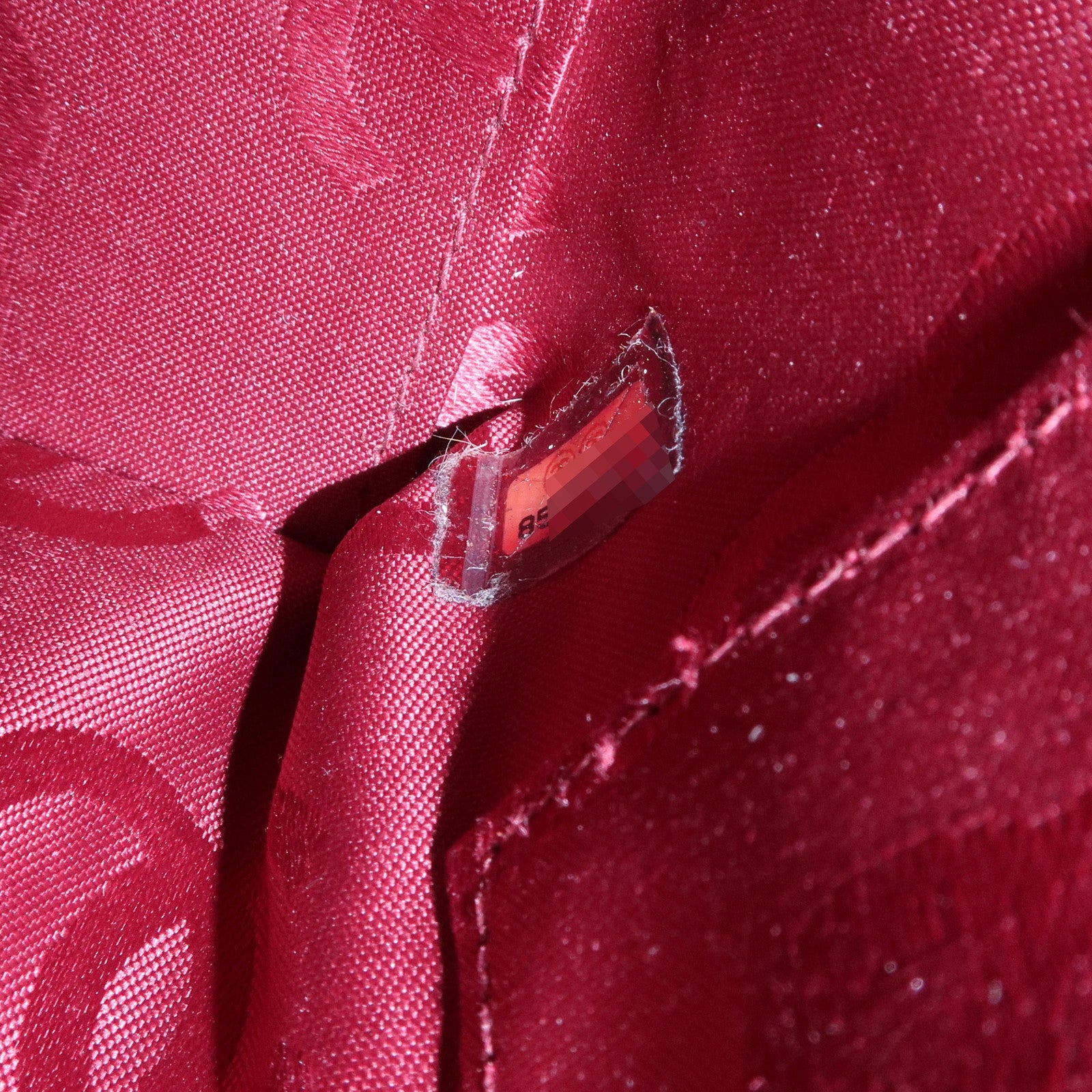 CHANEL Wild Stitch Leather Tote Bag Hand Bag Red A18126