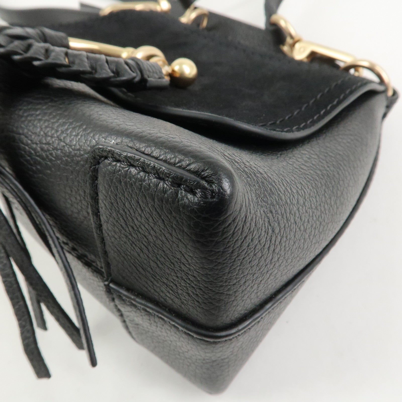 Chloe See by Chloe Joan 2WAY Bag Shoulder Bag Hand Bag Black