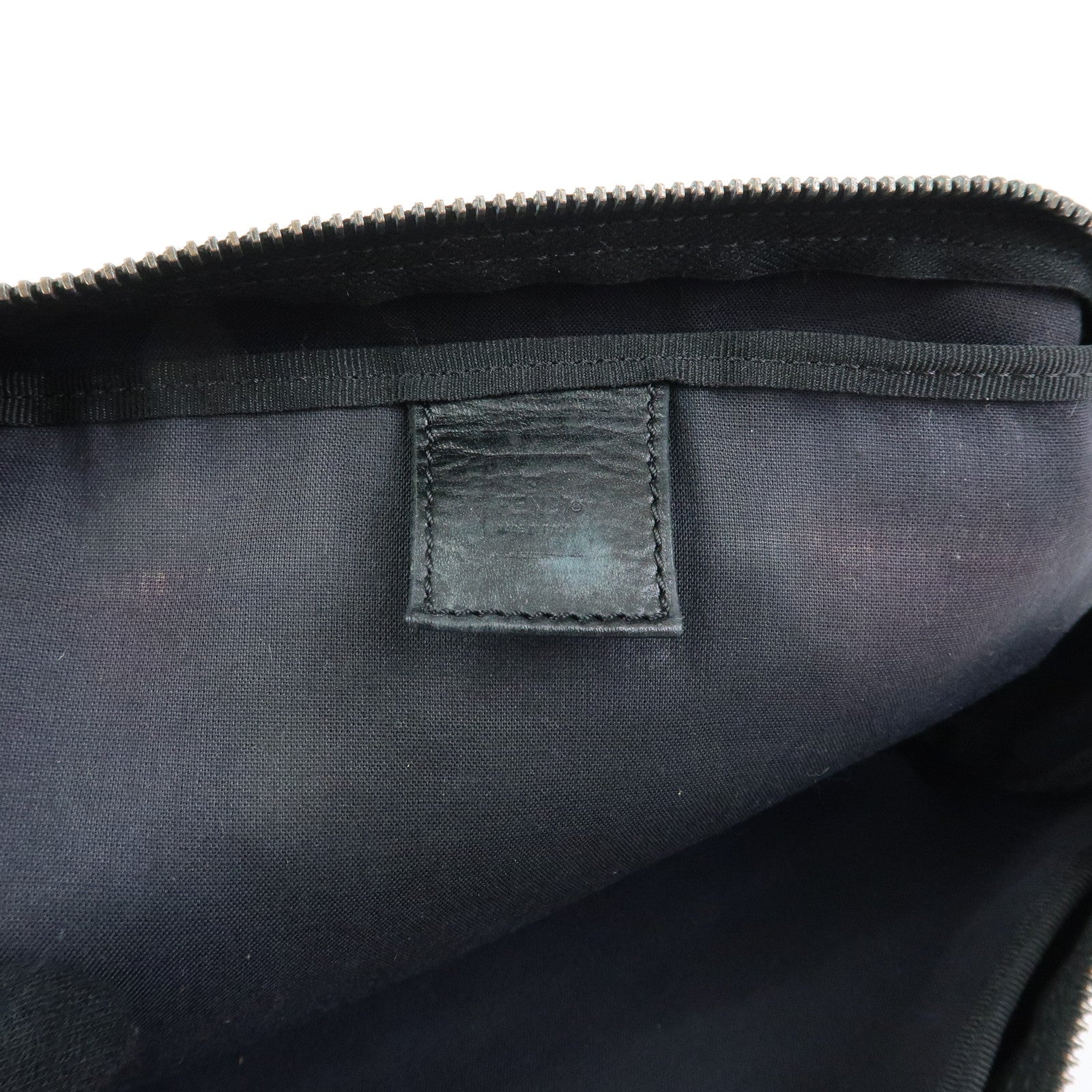 FENDI Zucca Set of 2 Canvas Leather Pouch Brown 7N0023 7N0006