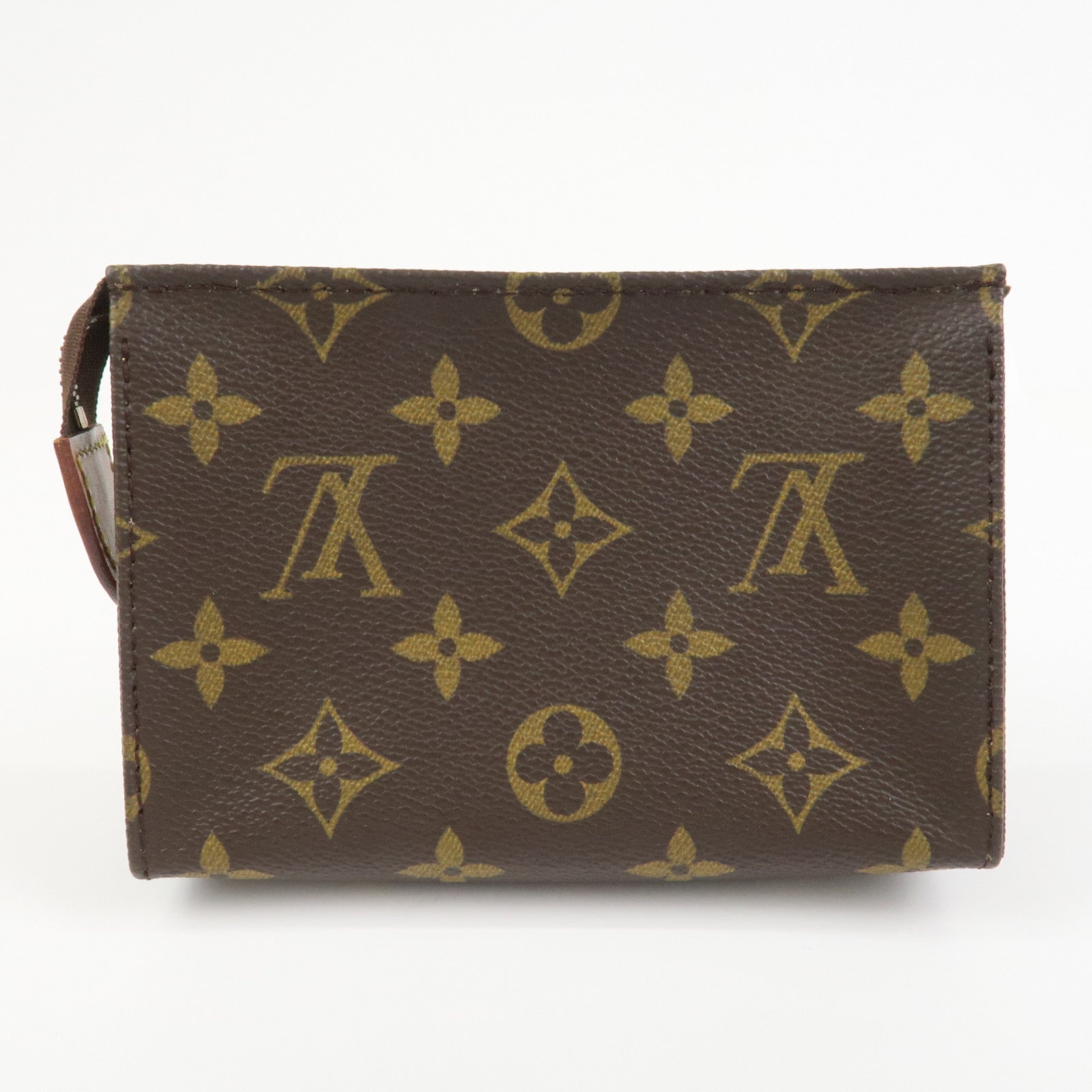 Louis Vuitton Monogram Pochette Toilette 15 Canvas Pouch M47546