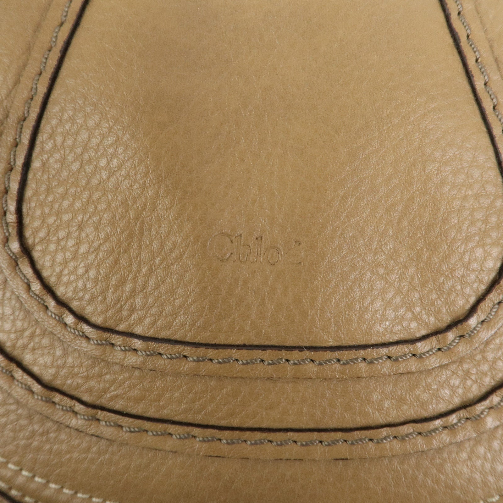 Chloe Marcie Leather Shoulder Bag Crossbody Bag Brown 001-12-60-65