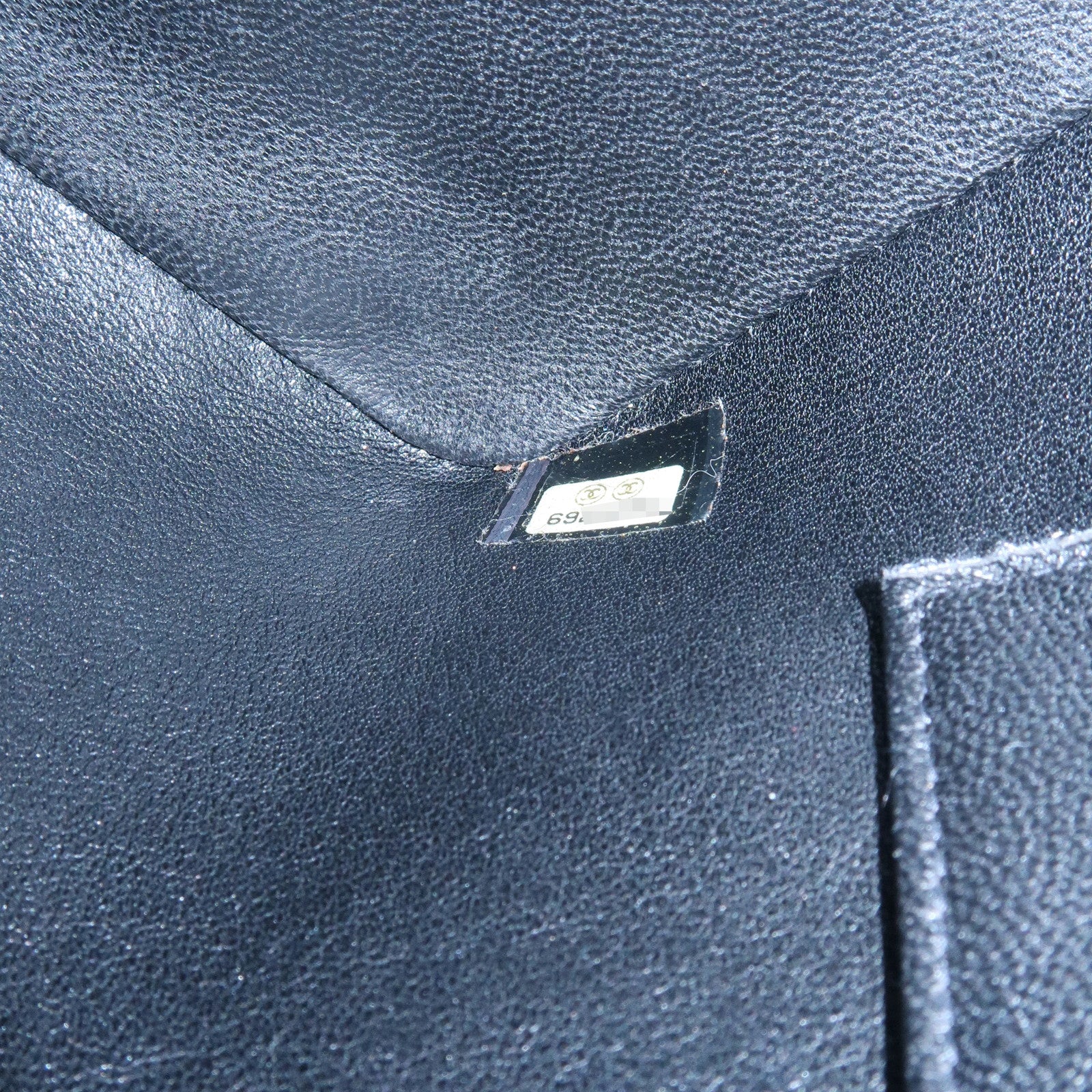 CHANEL Matelasse Caviarskin Medallion Tote Bag Hand Bag A01804