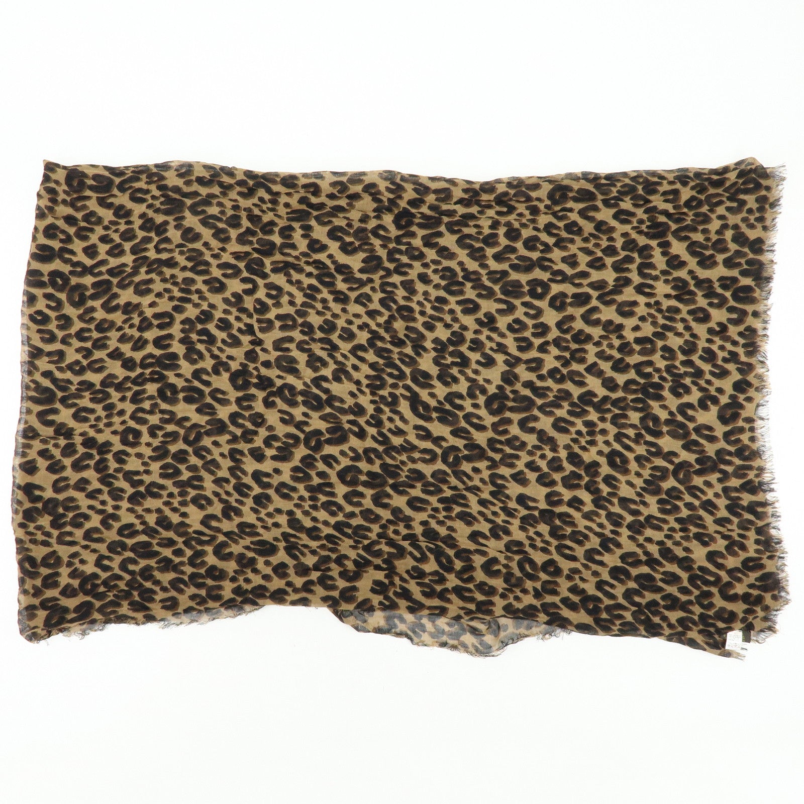 Louis Vuitton Etole Cashmere Silk Scarf Leopard Brown M72215