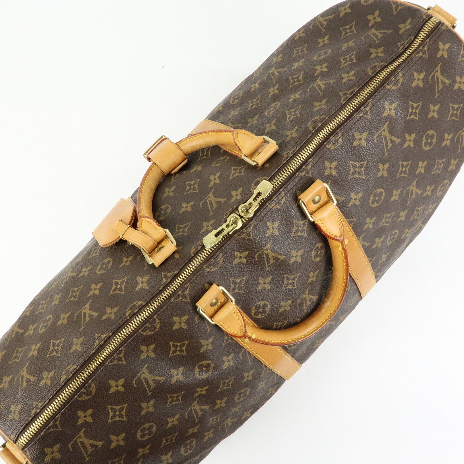 Louis Vuitton Monogram Keep All Bandouliere 55 Boston Bag M41414