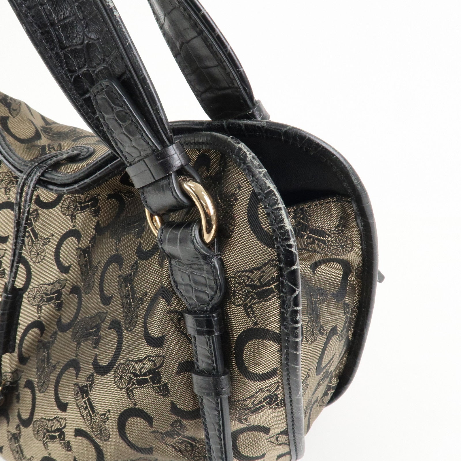 CELINE Bitter Sweet C Macadam Hand Bag Shoulder Bag Brown