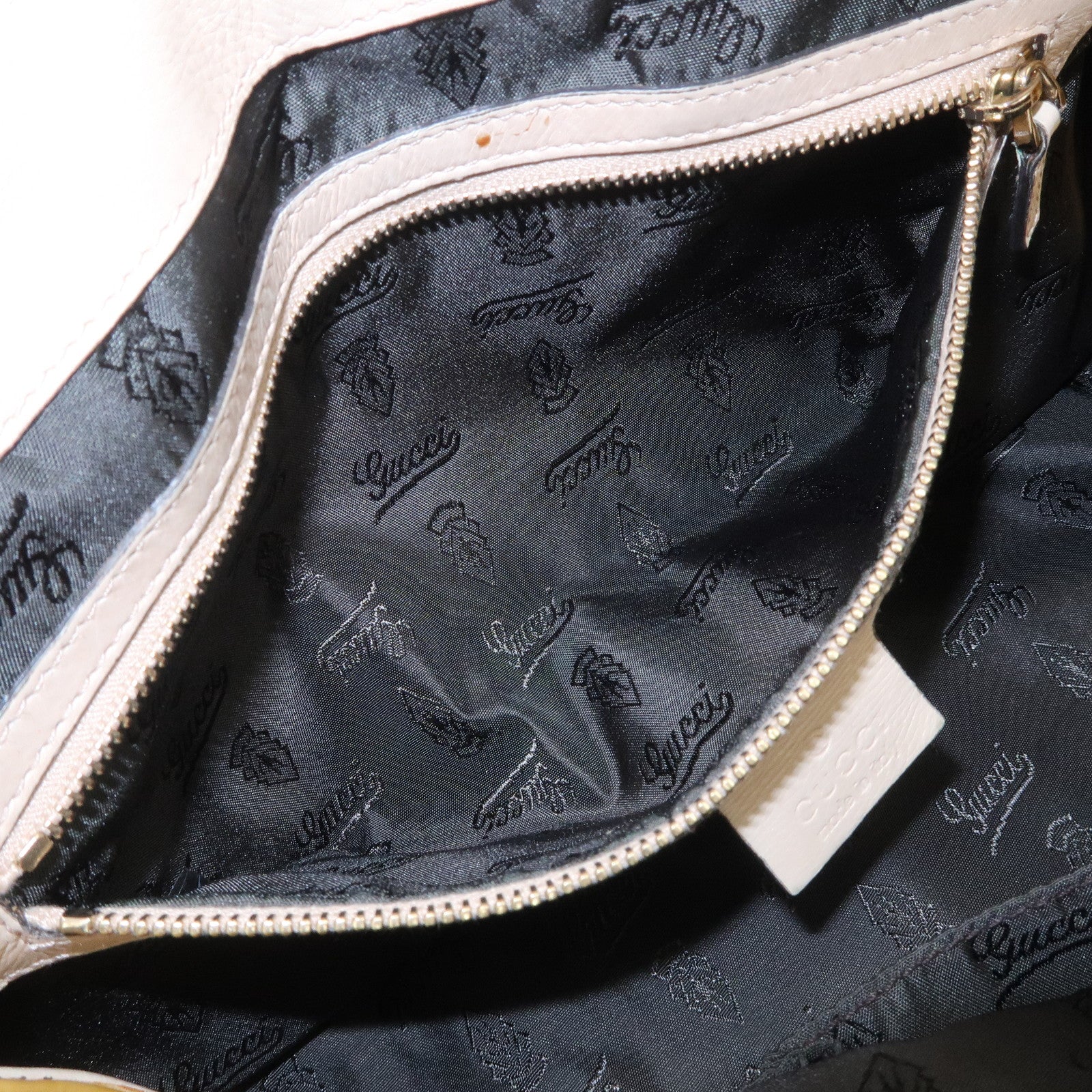 GUCCI Hysteria Patent Leather Hand Bag Tote Bag Yellow 197020