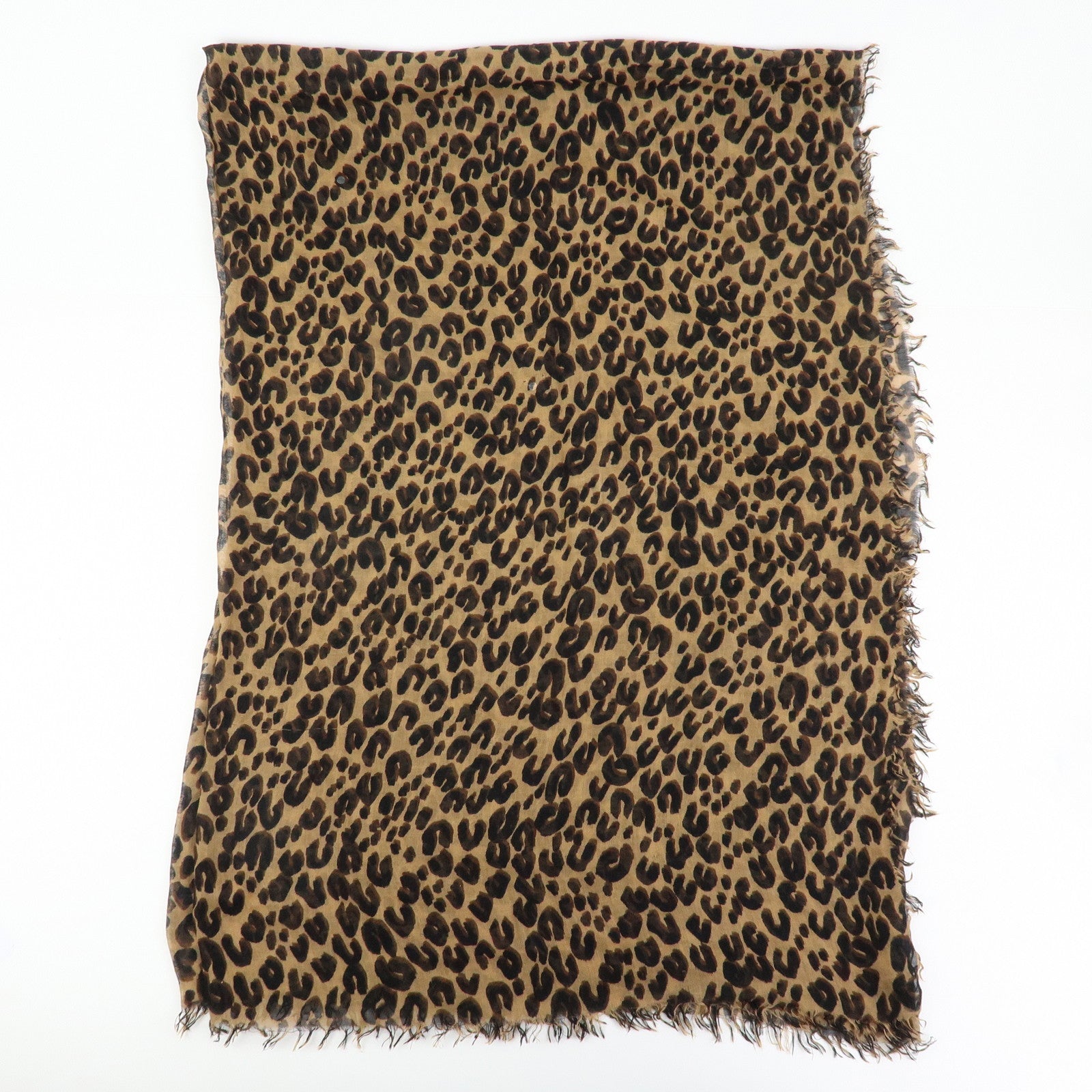 Louis Vuitton Etole Cashmere Silk Scarf Leopard Brown M72215